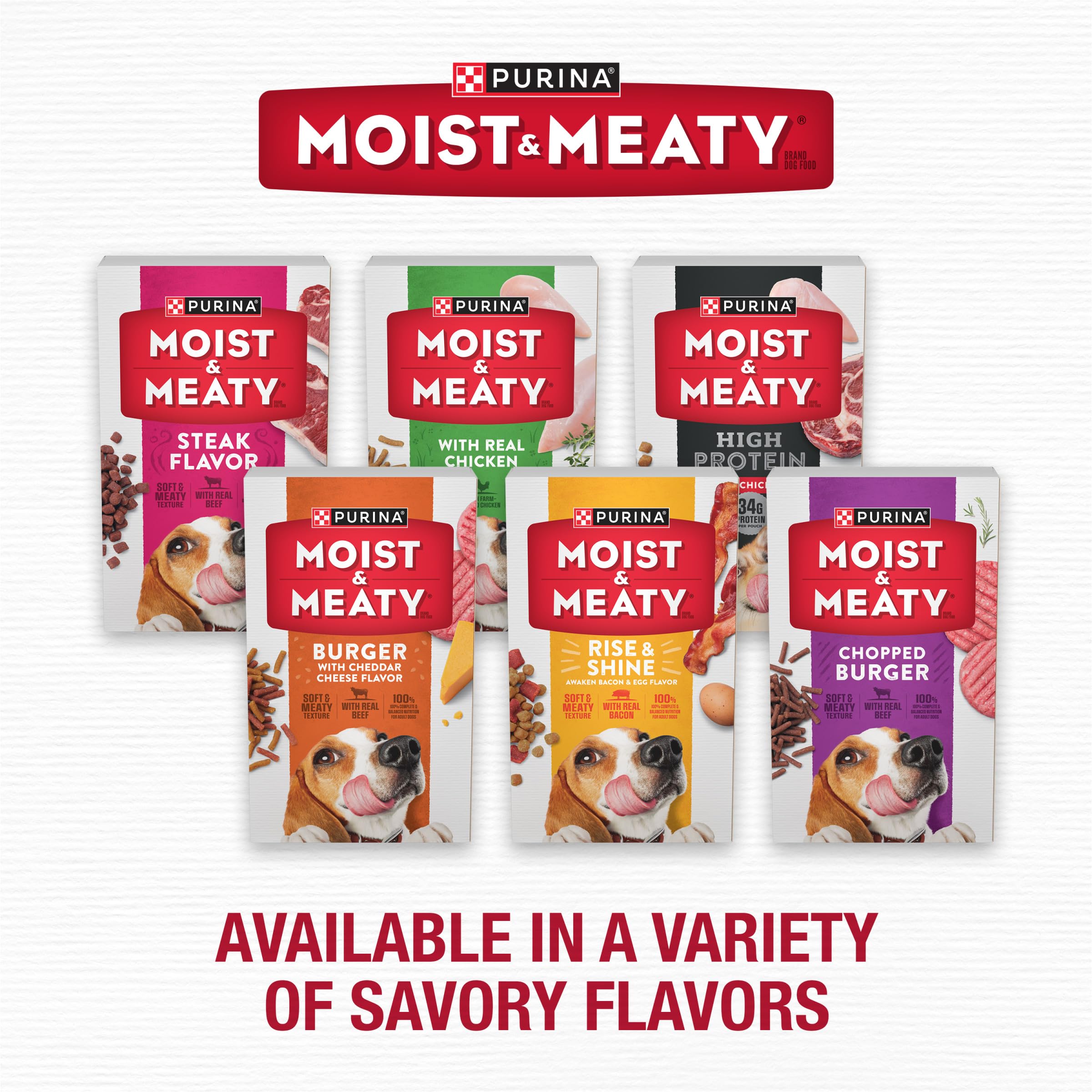 Purina Moist & Meaty format pratique: parfait comme repas individuel