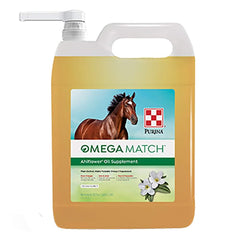Purina Omega Match Ahiflower pour cheval, huile végétale pratique pour peau et articulations