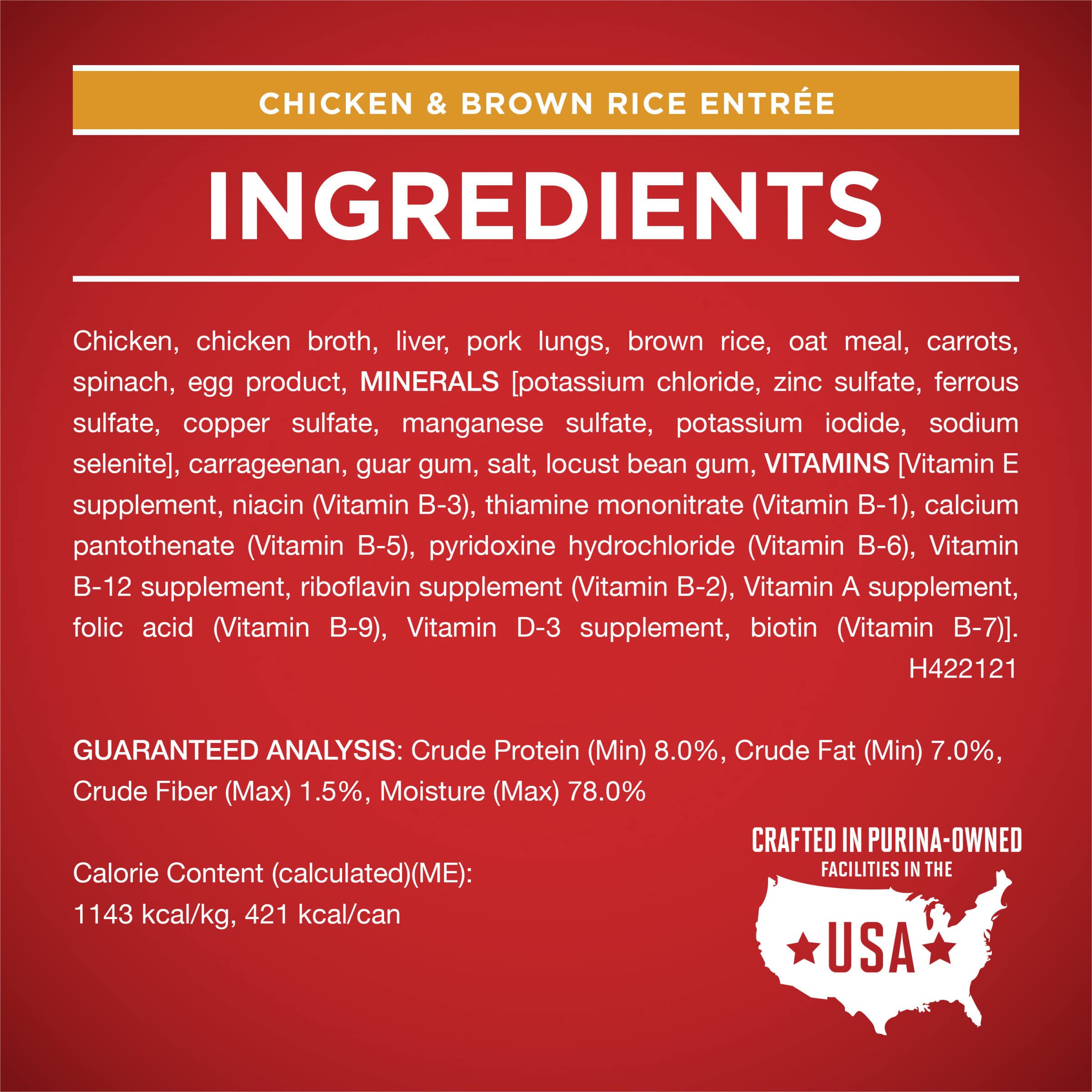 Antioxydants Purina One intégrés pour le soutien général.