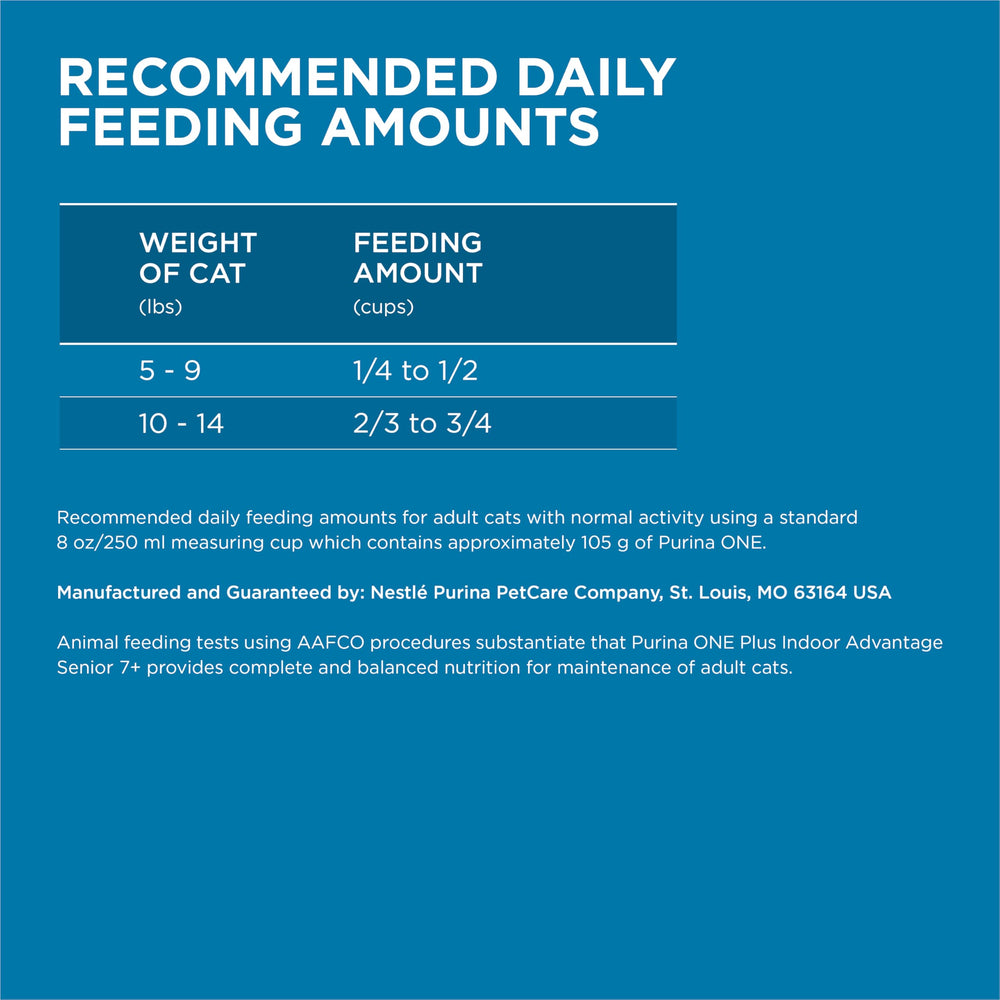 Purina ONE Chat Senior Indoor – quatre antioxydants pour un système immunitaire potentiellement soutenu