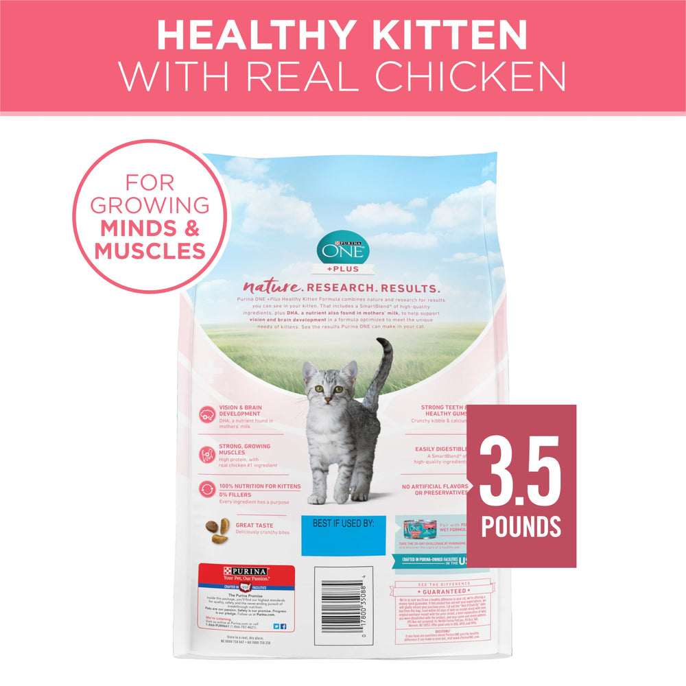 Purina ONE marque recommandeee par les veterinaries pour chatons.