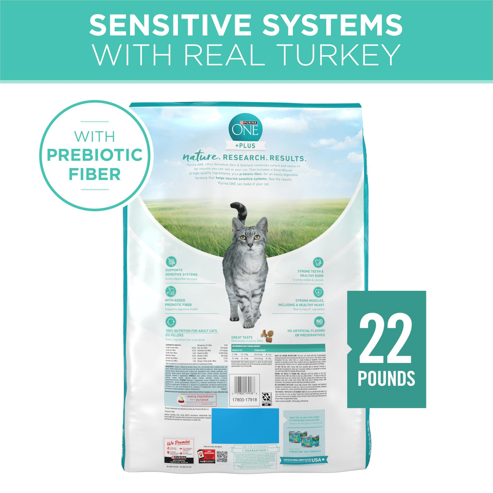 Purina ONE Estomac sensible – Fabriqué dans des installations Purina situées aux États-Unis.