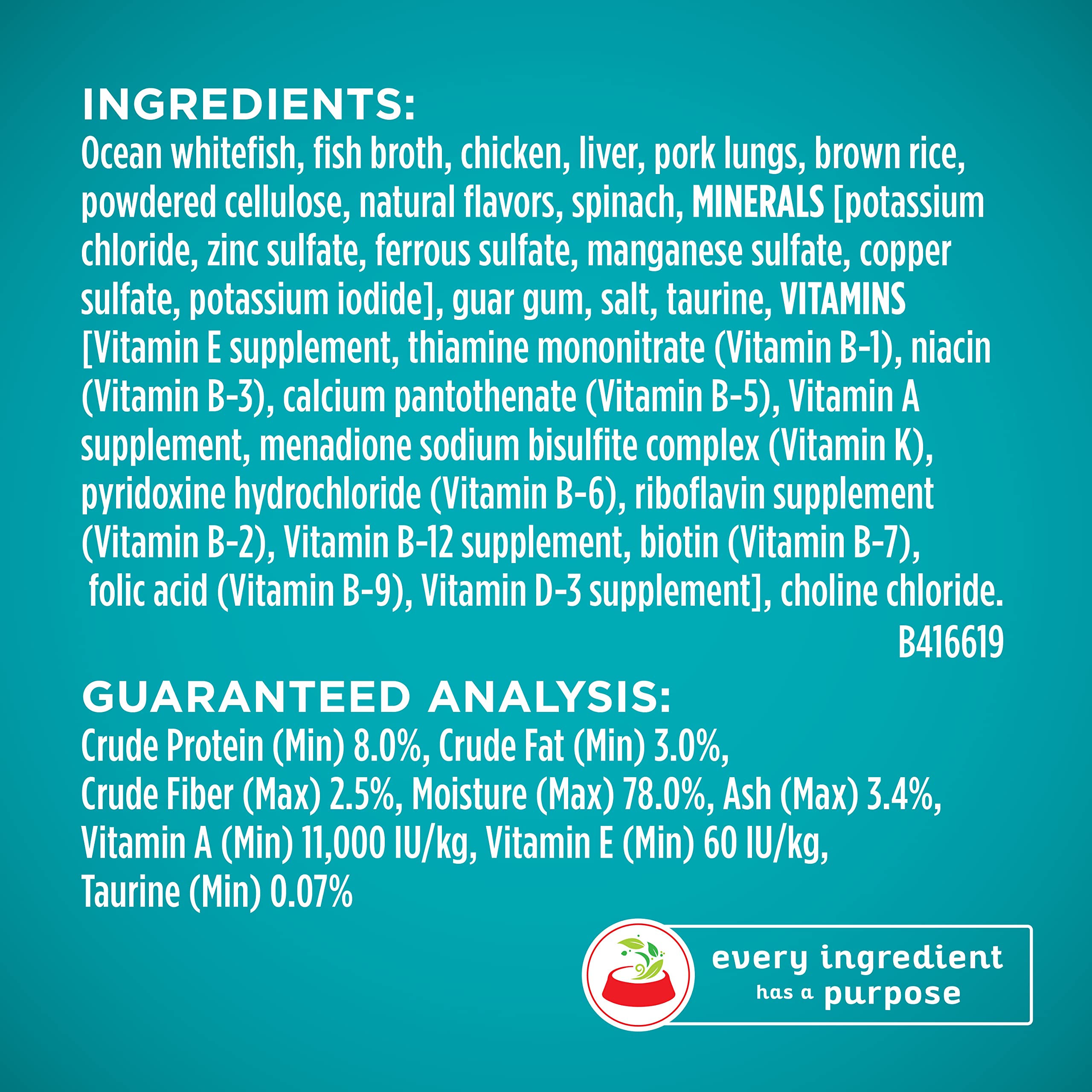 Recette sans soja, céréales, blé et pomme de terre Purina ONE.