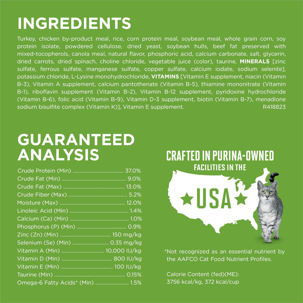 Purina One Avantage Interieur coat-brillance, pelage sain et peau eclatante.