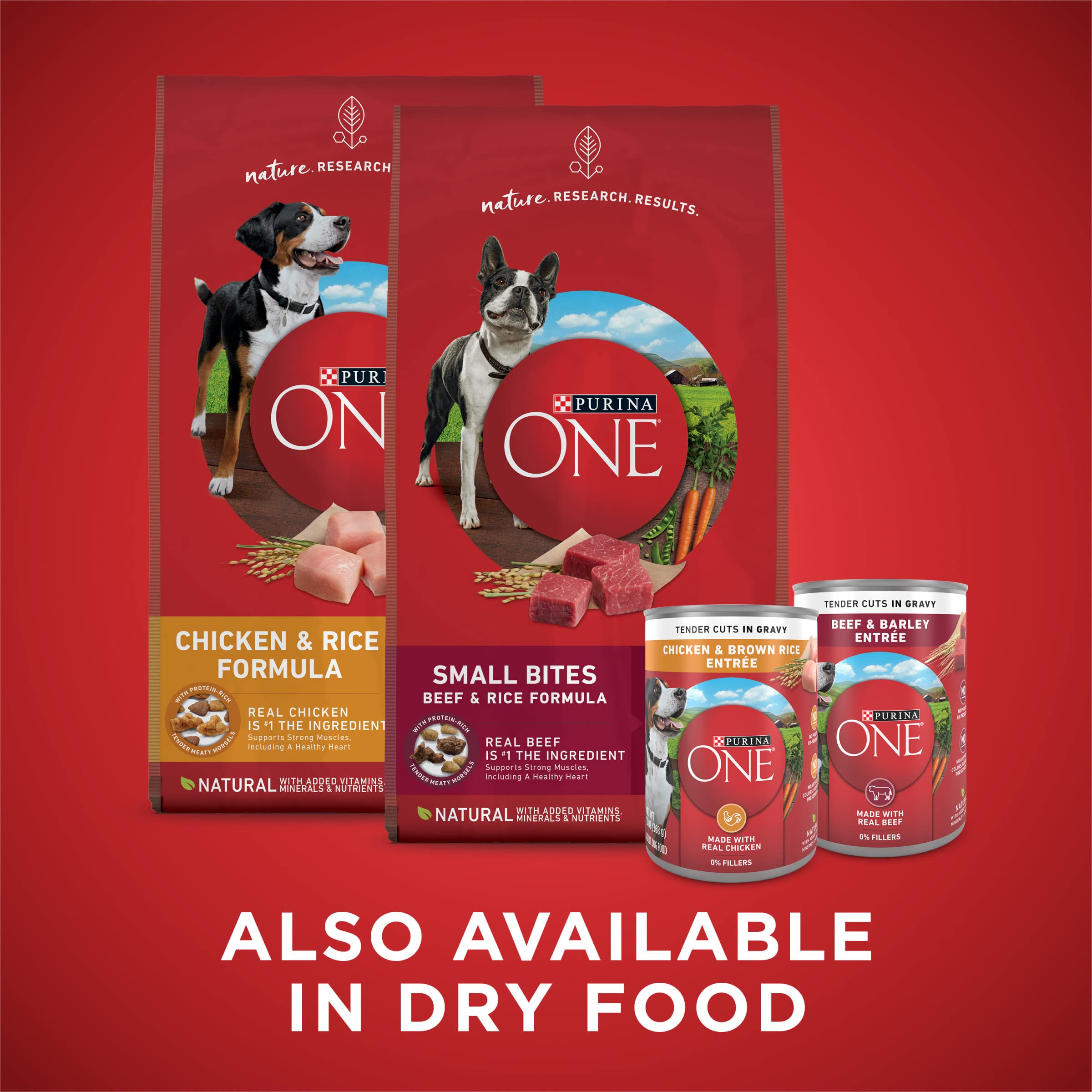 Purina ONE conserve sans additifs inutiles, ingrédients utiles.