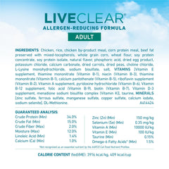 Purina ONE LiveClear énergie et digestion optimisées grâce aux glucides.