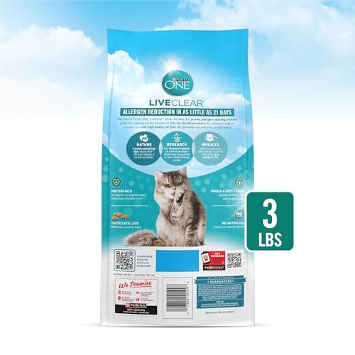 Purina ONE LiveClear recommandé par les vétérinaires pour une nutrition sûre.