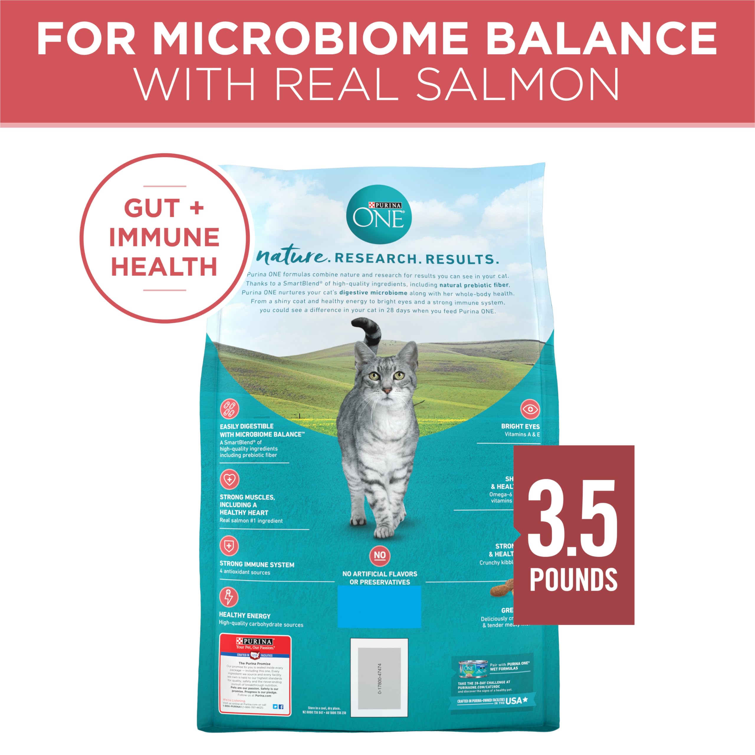 Peau et pelage sains avec les acides gras essentiels Purina ONE Mélange Tendre.