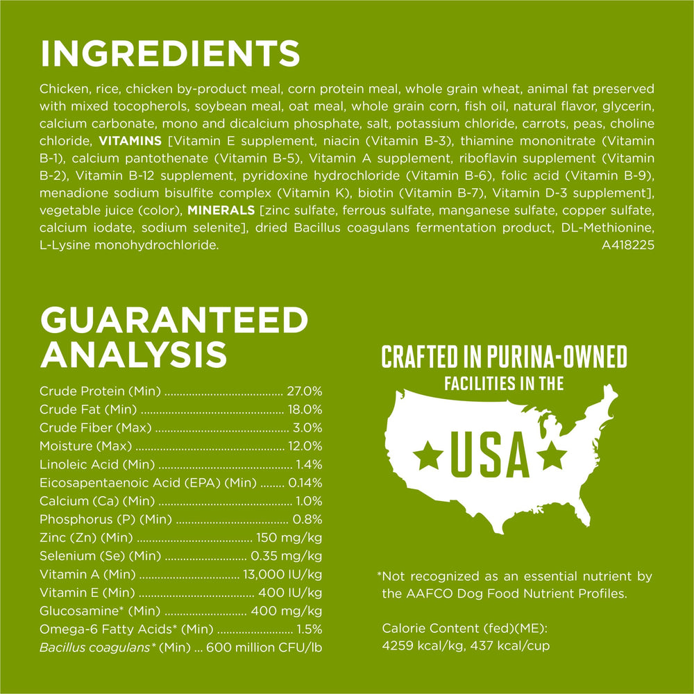 Purina ONE Plus Glucosamine et EPA favorisent mobilité et articulation.