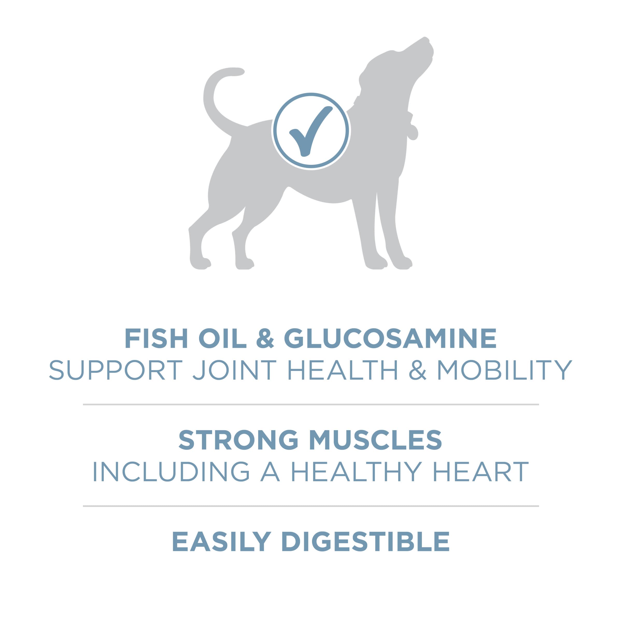 Purina ONE Plus huile-poisson et glucosamine, soutien mobilité.