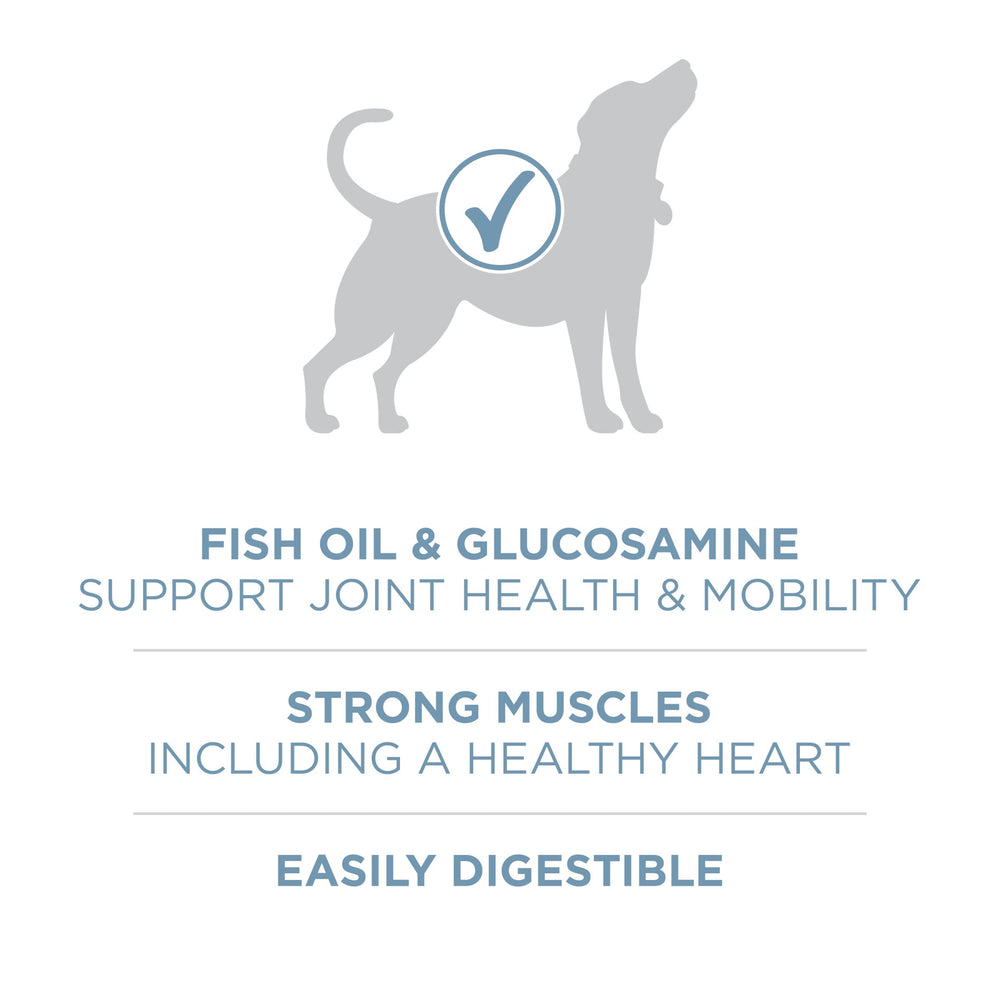 Purina ONE Plus huile-poisson et glucosamine, soutien mobilité.