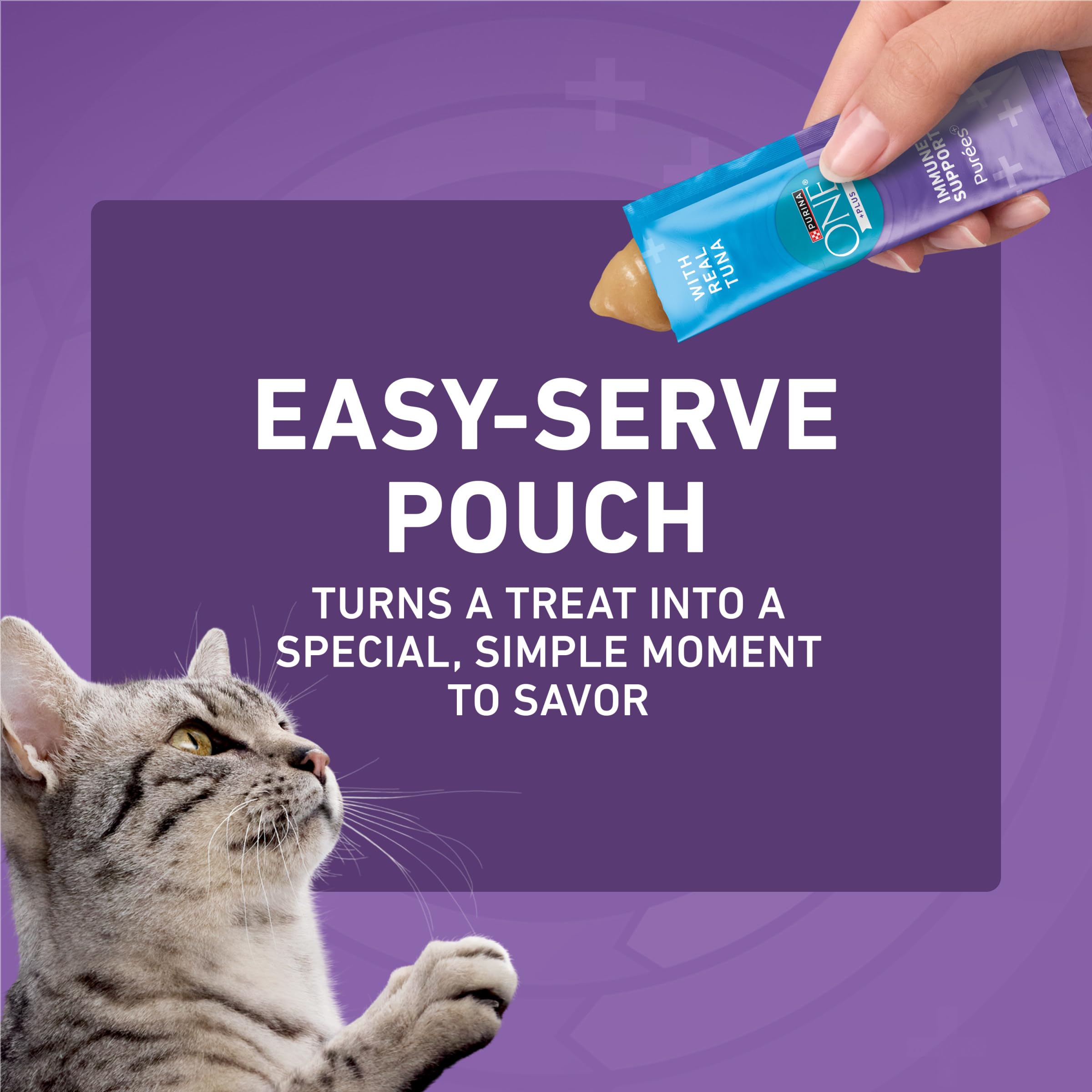 Ingrédients riches en protéines dans Purina ONE Plus Immunité.