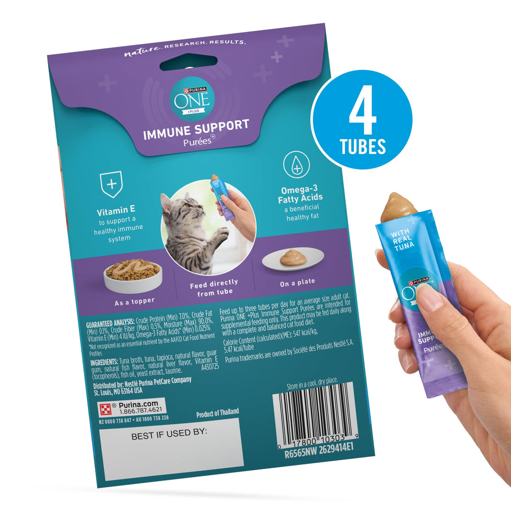 Purina ONE Plus Immunité sans additifs inutiles.