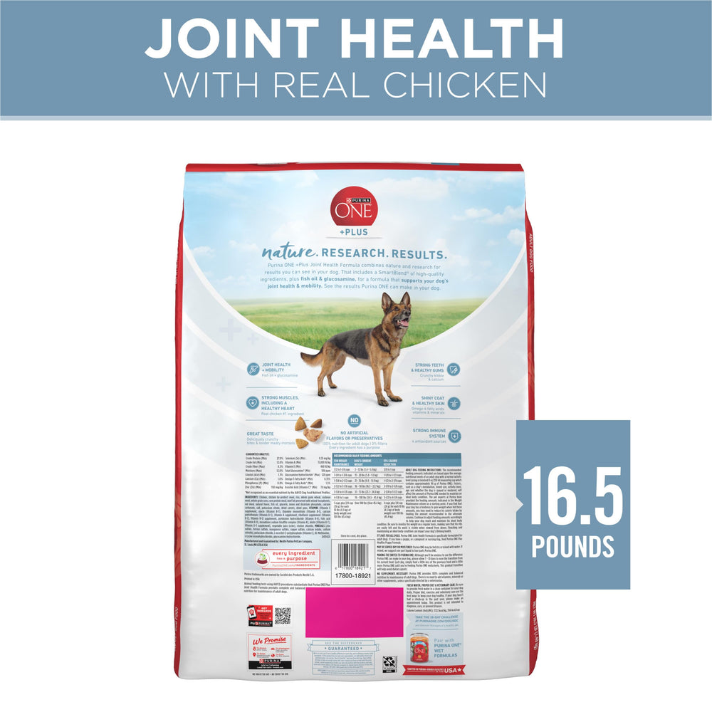 Purina ONE Plus mobilité et articulations, soutien quotidien.