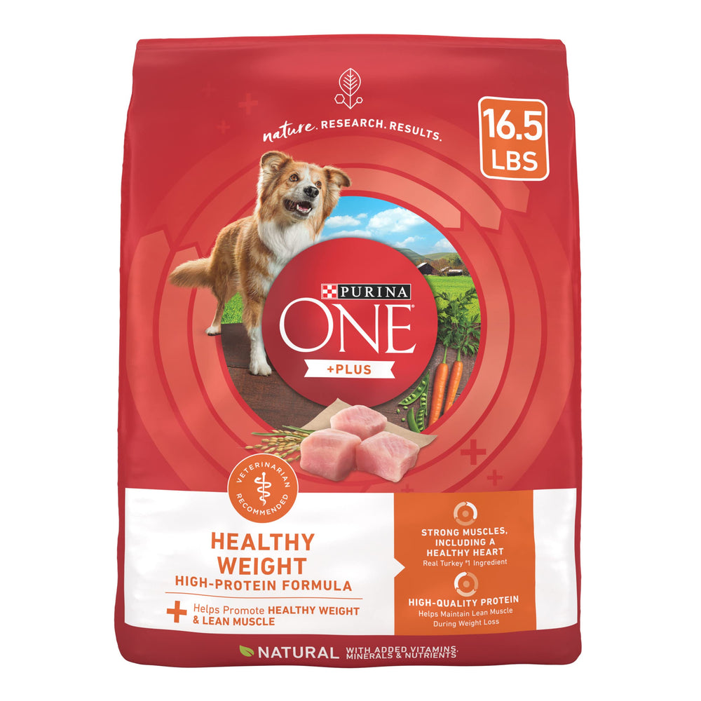 Purina ONE Plus Poids Santé: croquettes visibles; soutien musculaire potentiel.