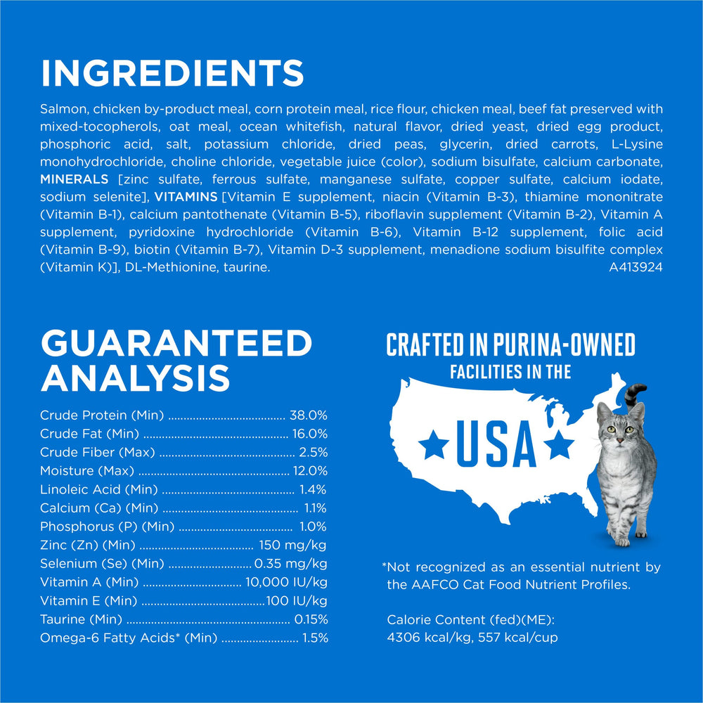 Purina ONE Plus oméga-6 améliore peau et pelage du chat.