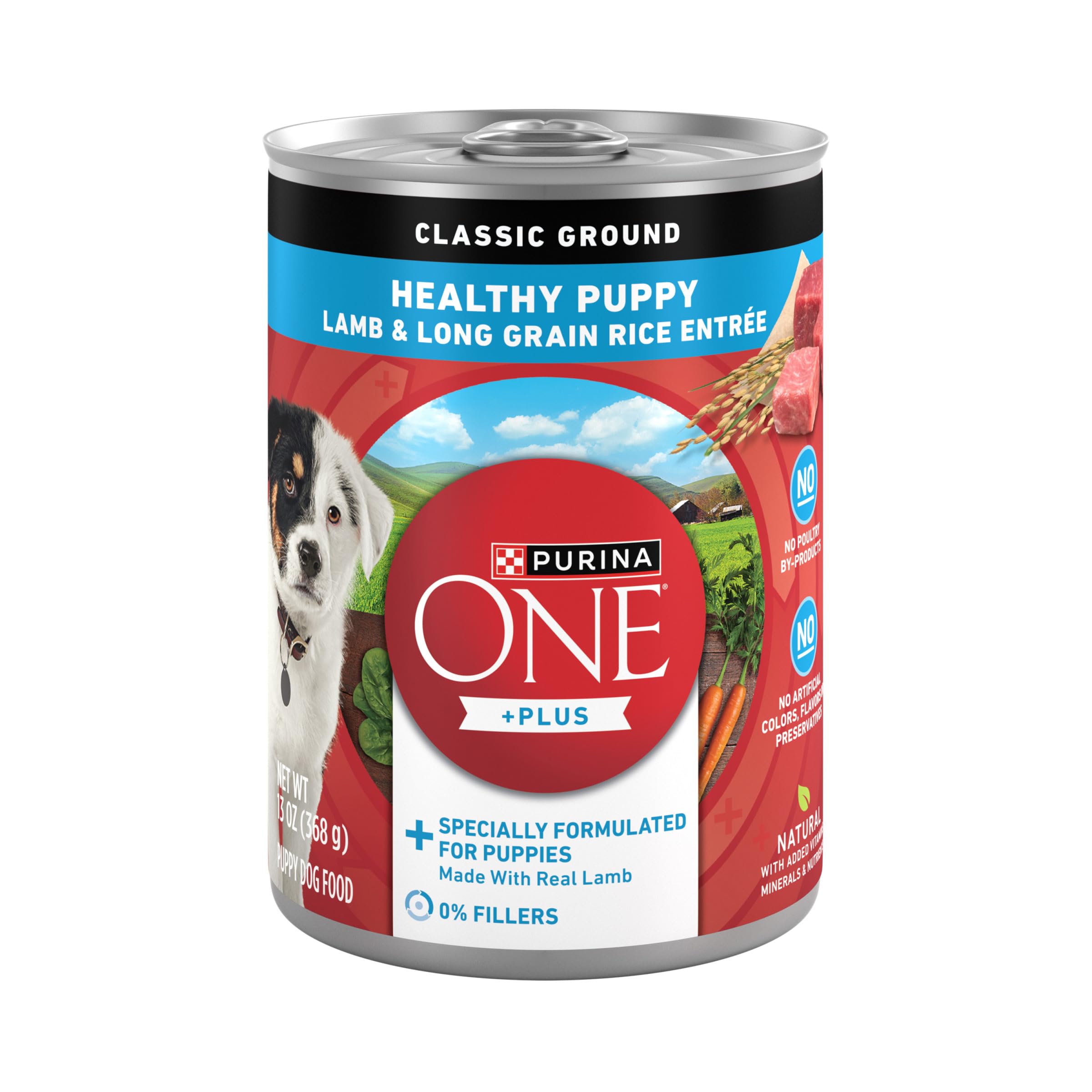 Purina ONE Plus Puppy: assiette d'agneau et riz pour chiots.