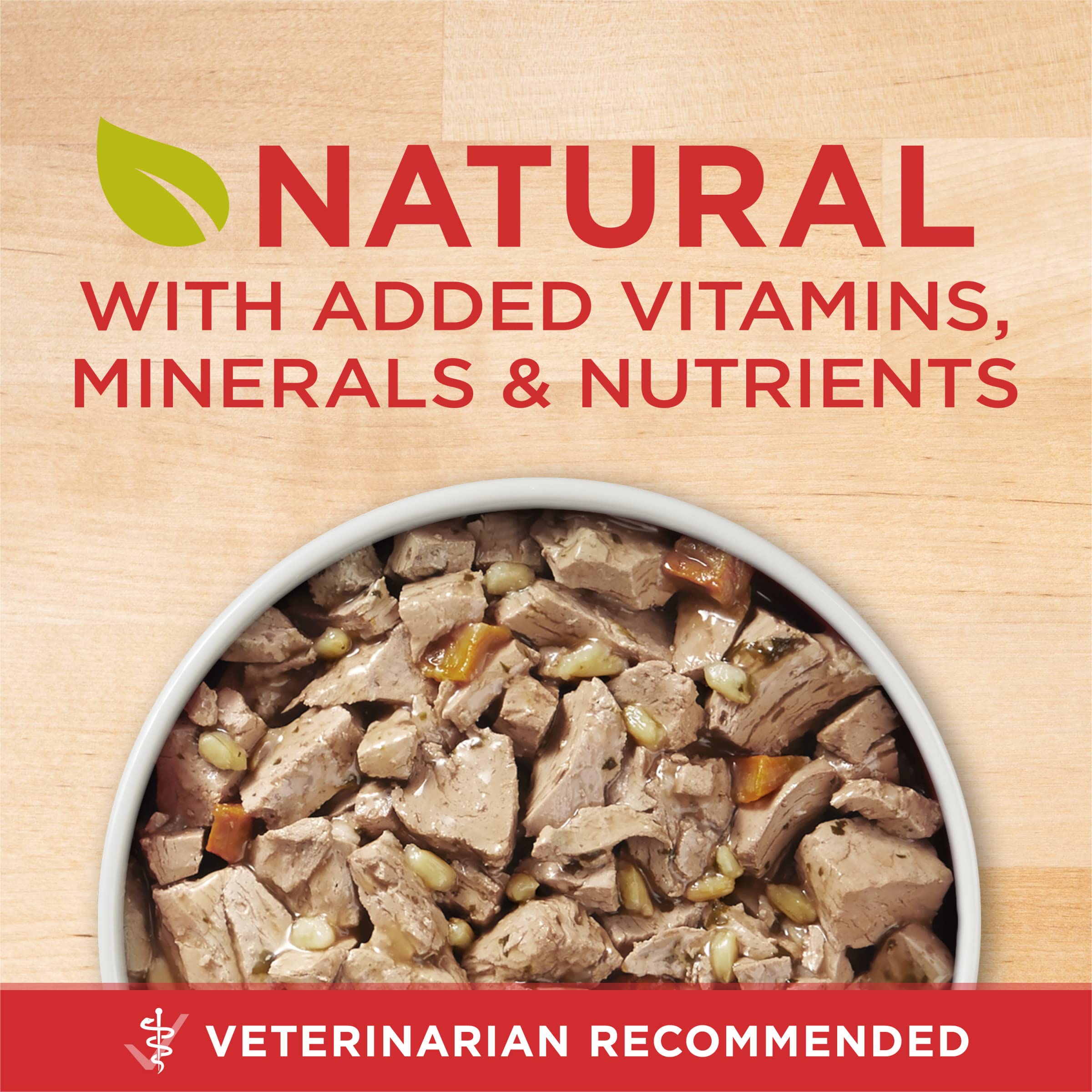 Purina ONE riz brun et poulet dans une entrée humide riche en protéines.