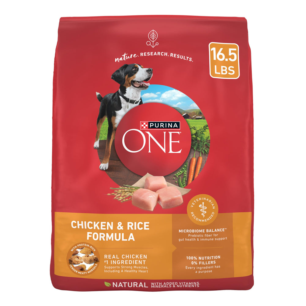 Purina ONE sac poulet et riz 7,5 kg, alimentation pratique pour chiens actifs