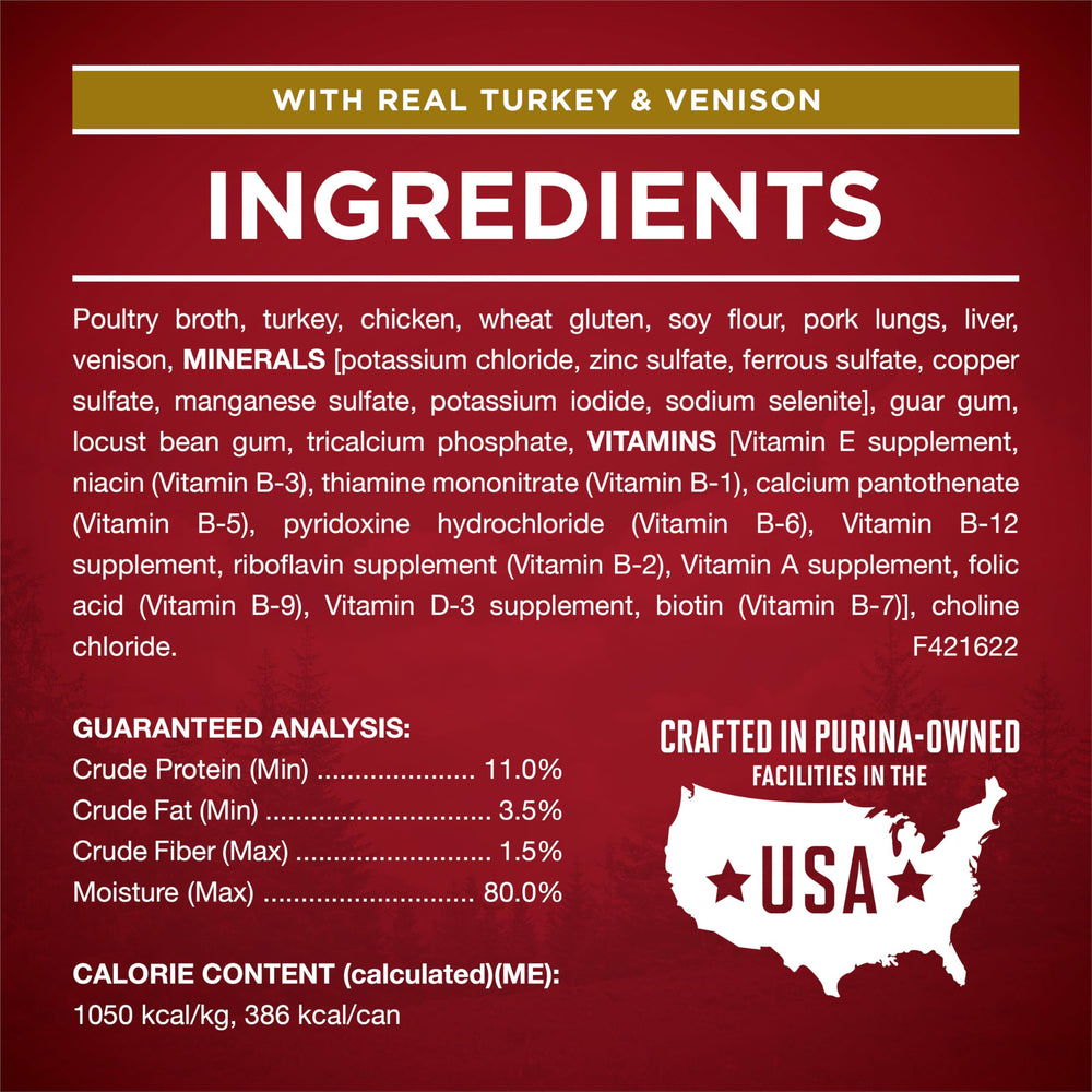 Purina ONE Sans additifs artificiels: saveur naturelle et sans conservateurs.