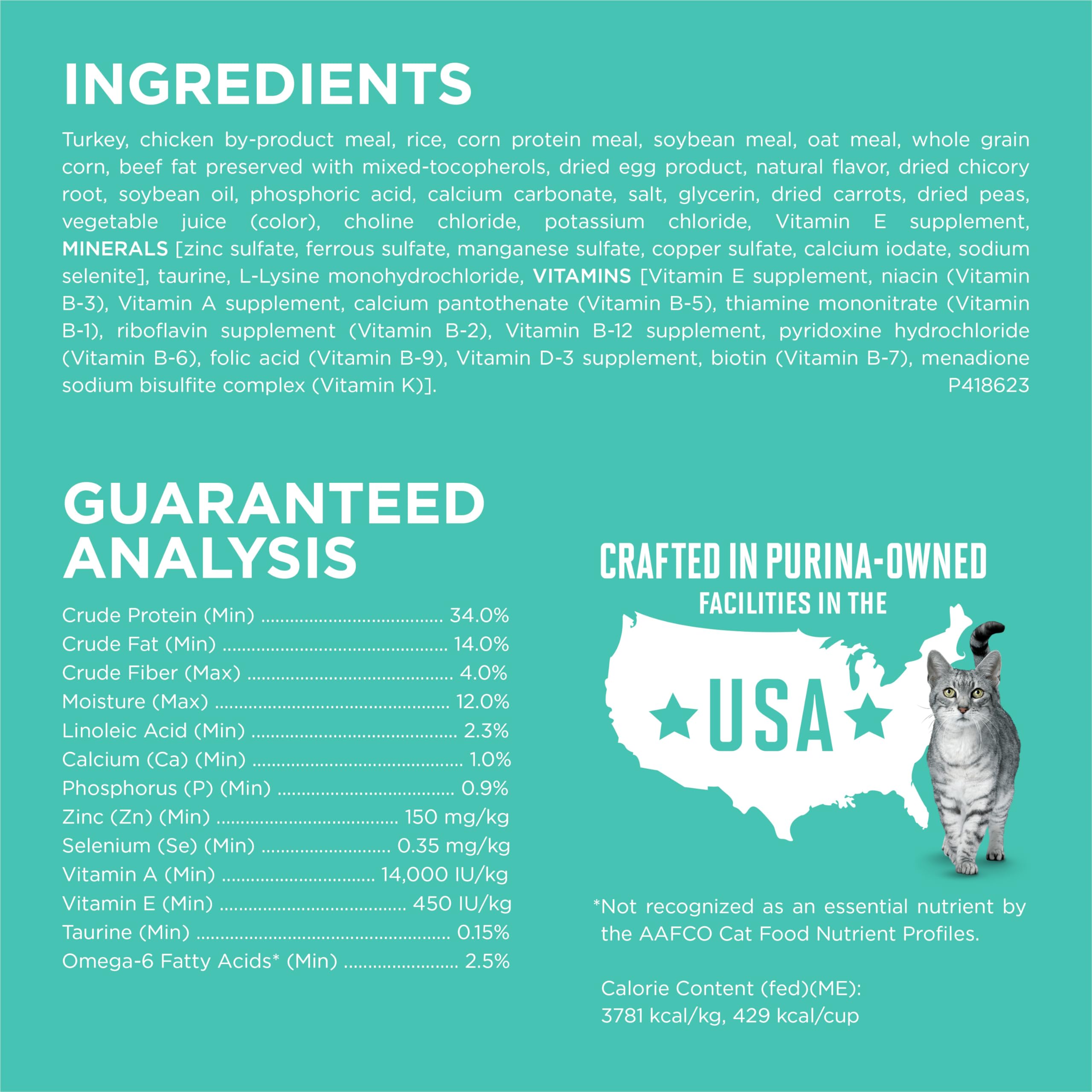 Purina ONE sans arômes artificiels - conservateurs éliminés.