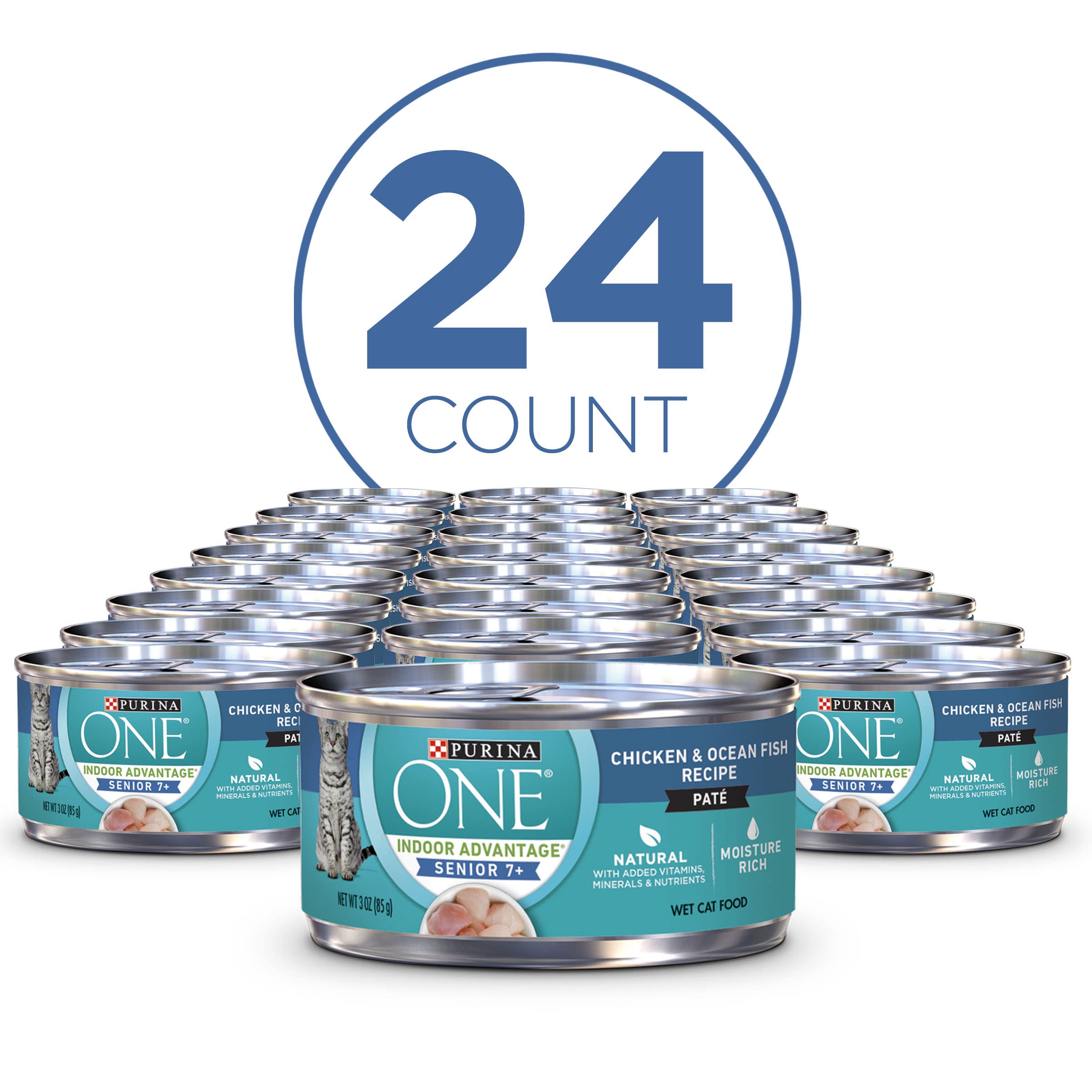 Texture crèmeuse du Purina ONE Senior Pâté, stimulant l'appétit du chat.