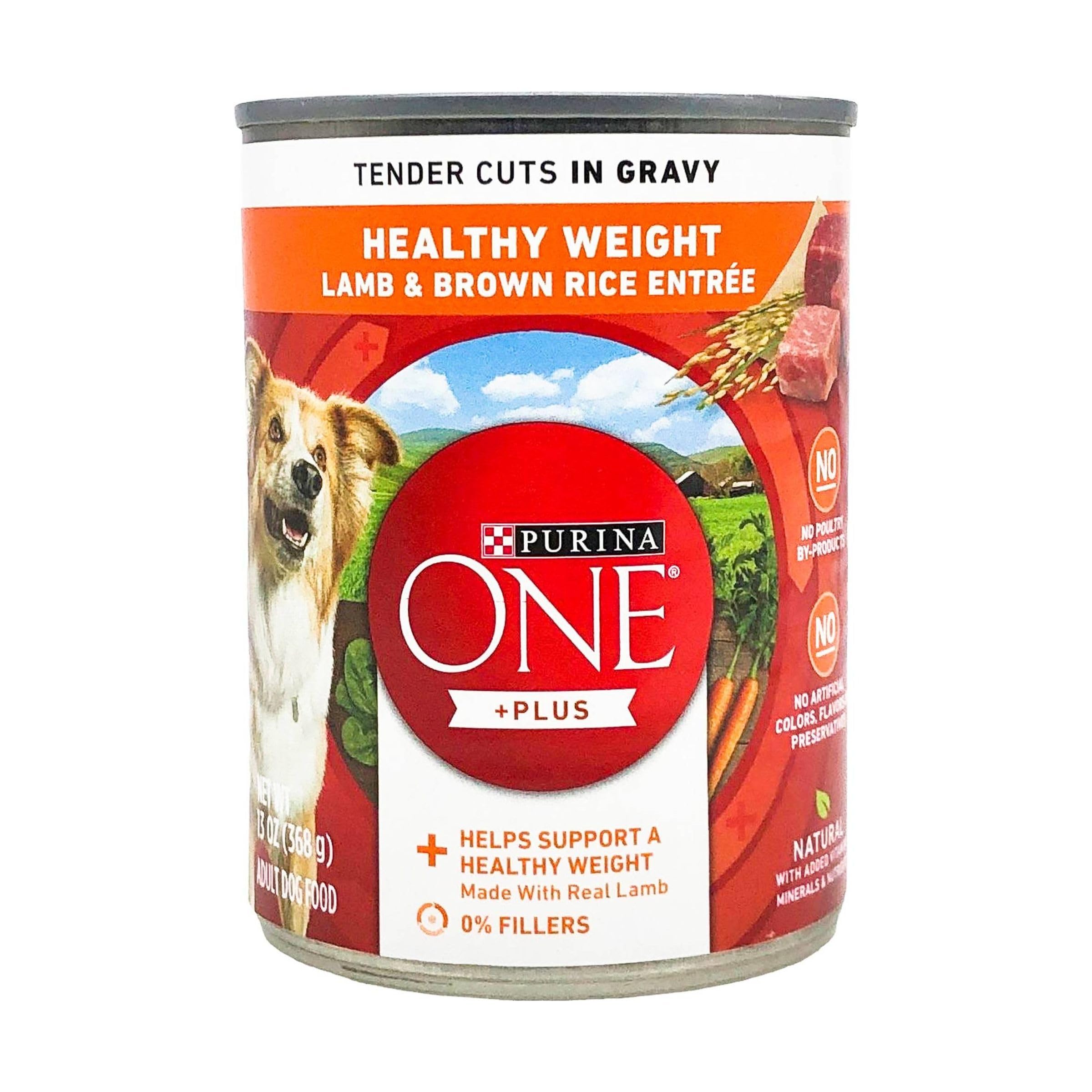 Purina ONE SmartBlend Tender Cuts dans le gravy, bouchées tendres et sauce savoureuse au Lamb et Riz Brun