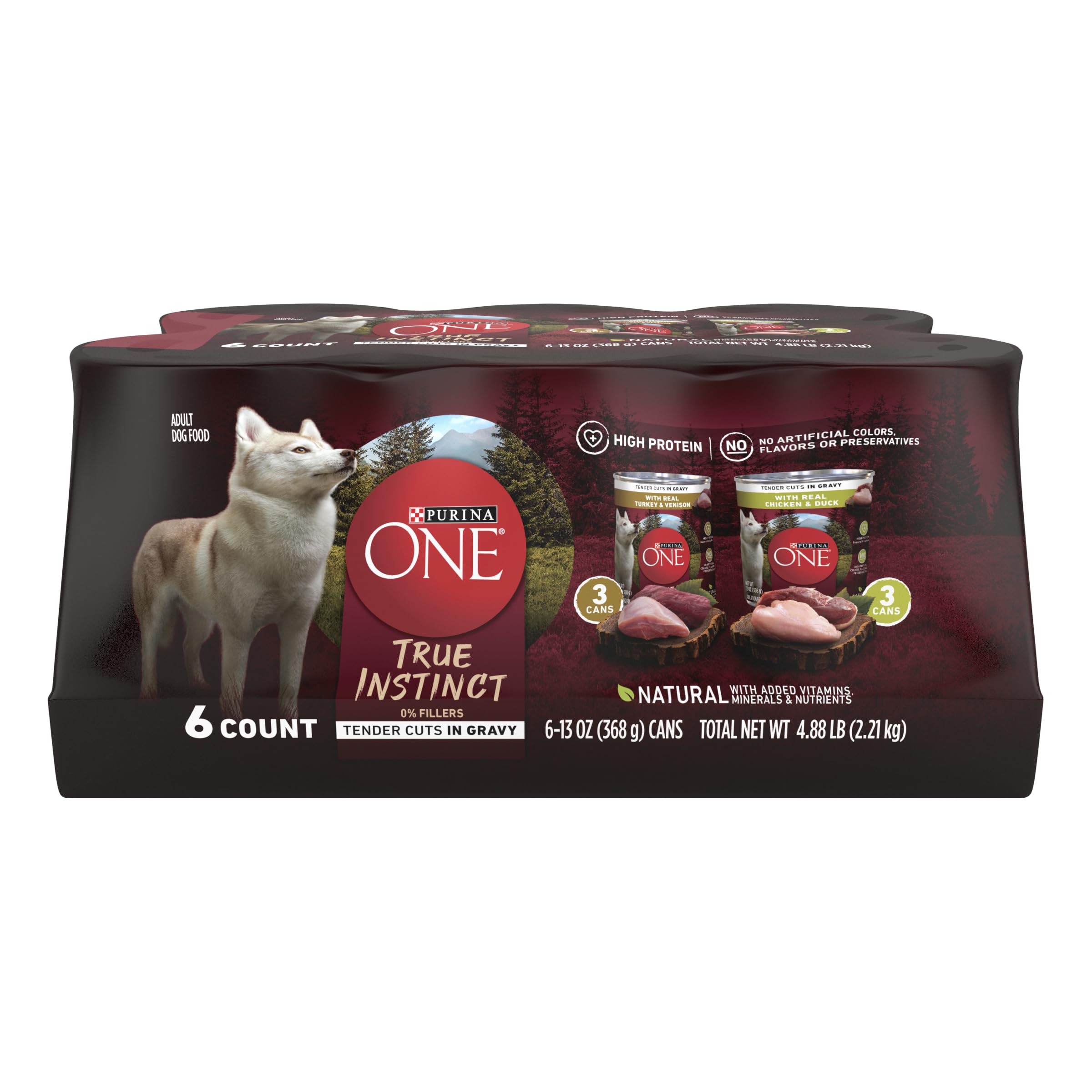 Purina ONE Tender Cuts sauce dinde-venaison: repas savoureux et équilibré pour chien.