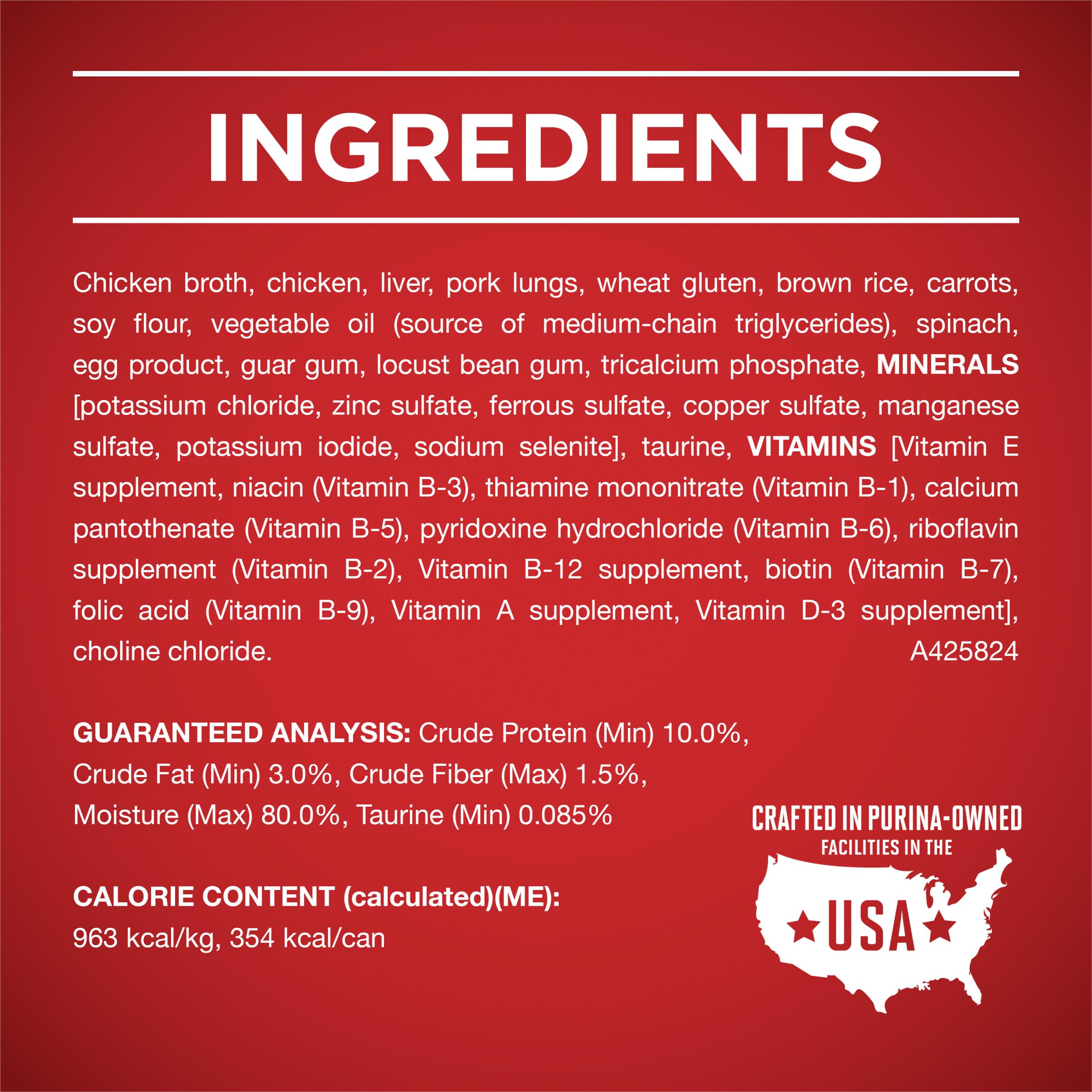 Purina ONE Tender Cuts nourriture humide, poulet et riz brun, sans artifice.