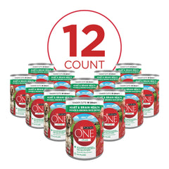 Purina ONE Tender Cuts poulet et riz brun avec gravy, texture onctueuse.