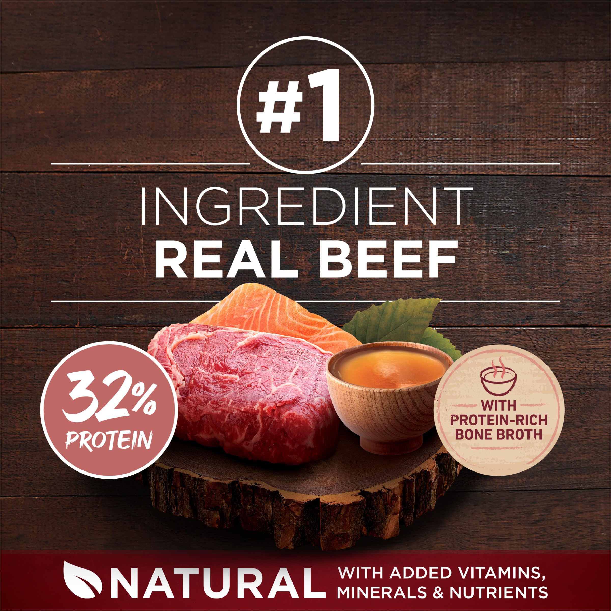 Purina One True Instinct Bouillon d'Os, soutien des articulations grâce au collagène naturel.