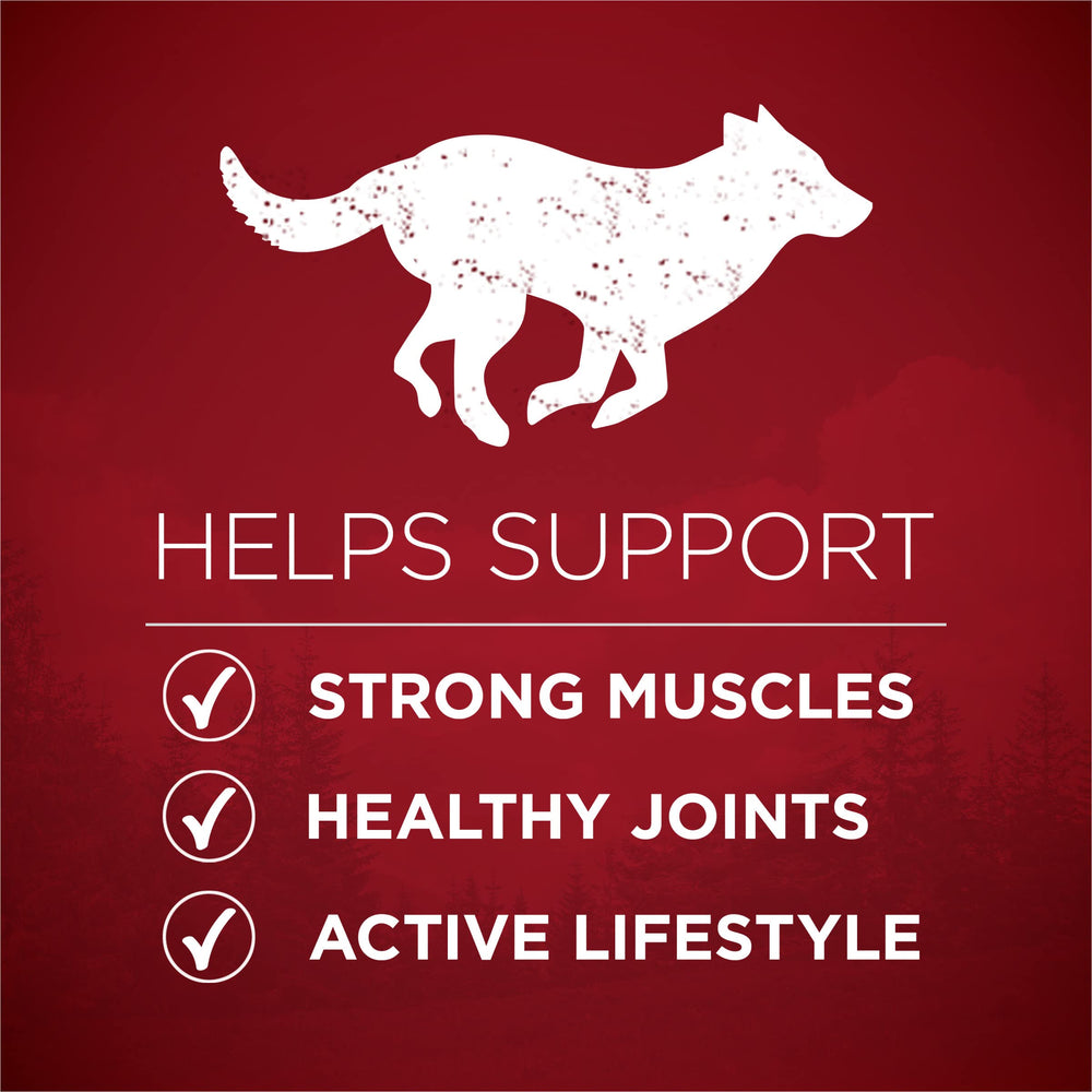 Purina One True Instinct Croquettes Croustillantes, texture attrayante pour mastiquer et dents propres.