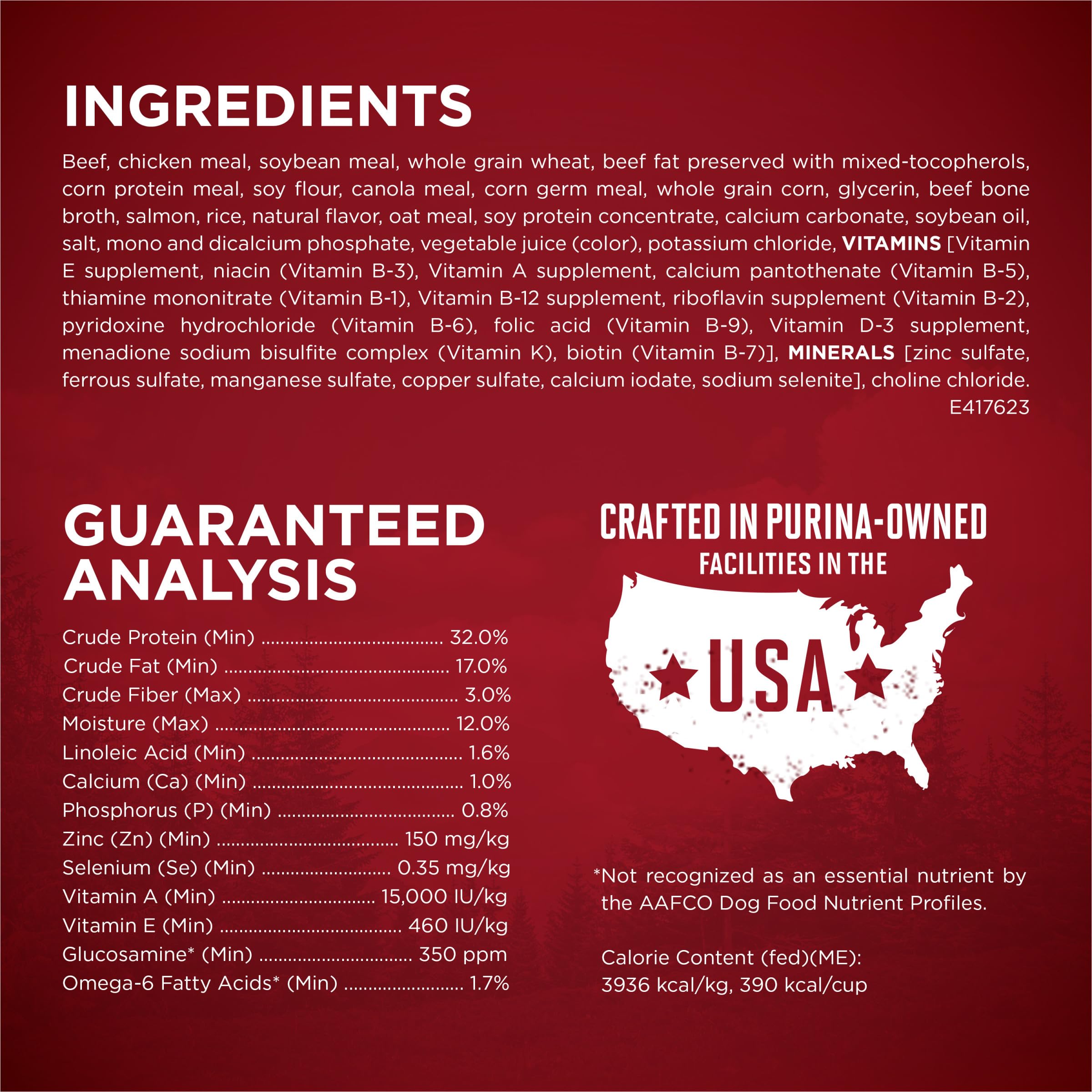 Purina One True Instinct Protéine Élevée, support musculaire et énergie durable.