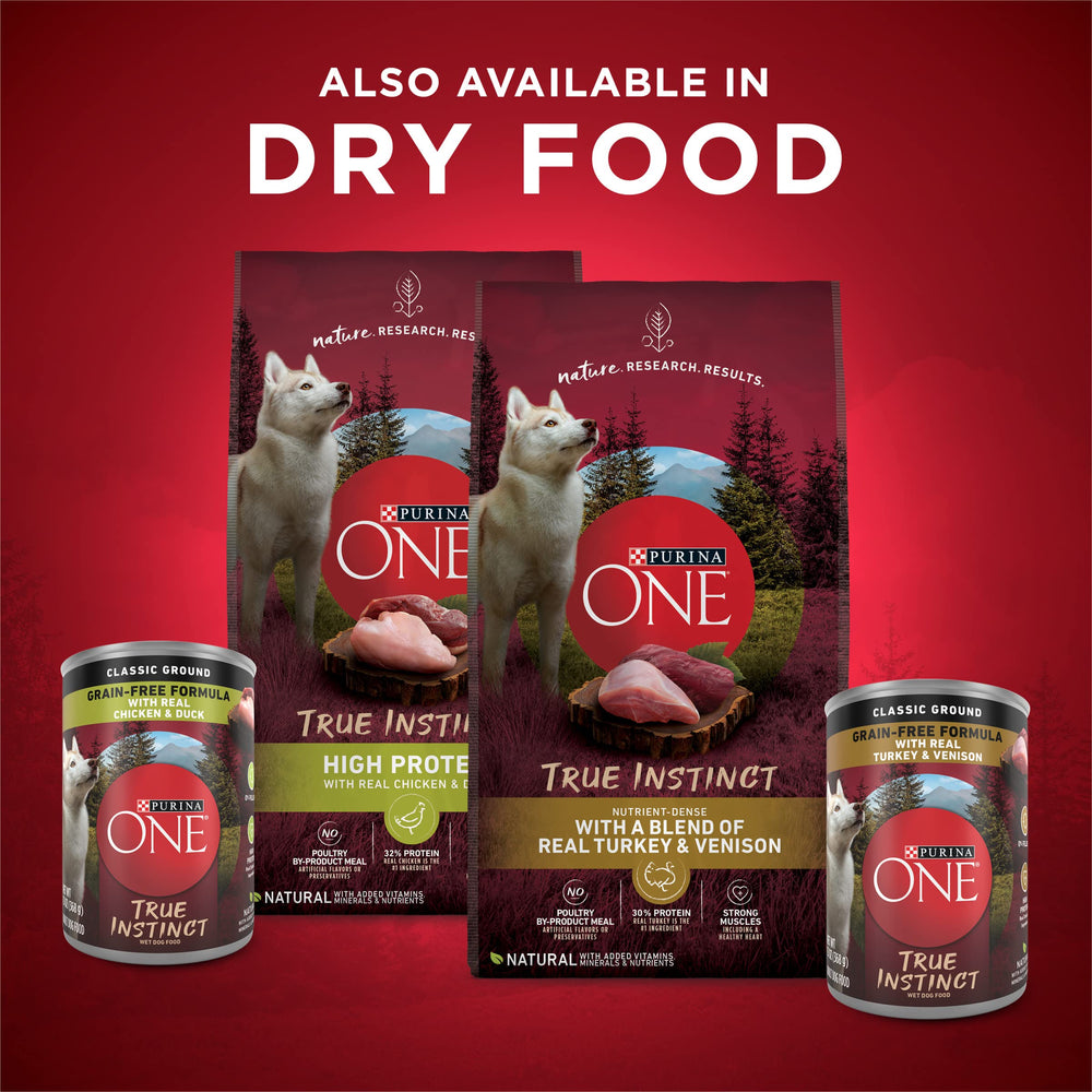 Purina ONE Vrai Instinct Classique Haché antioxydants – système immunitaire naturellement soutenu