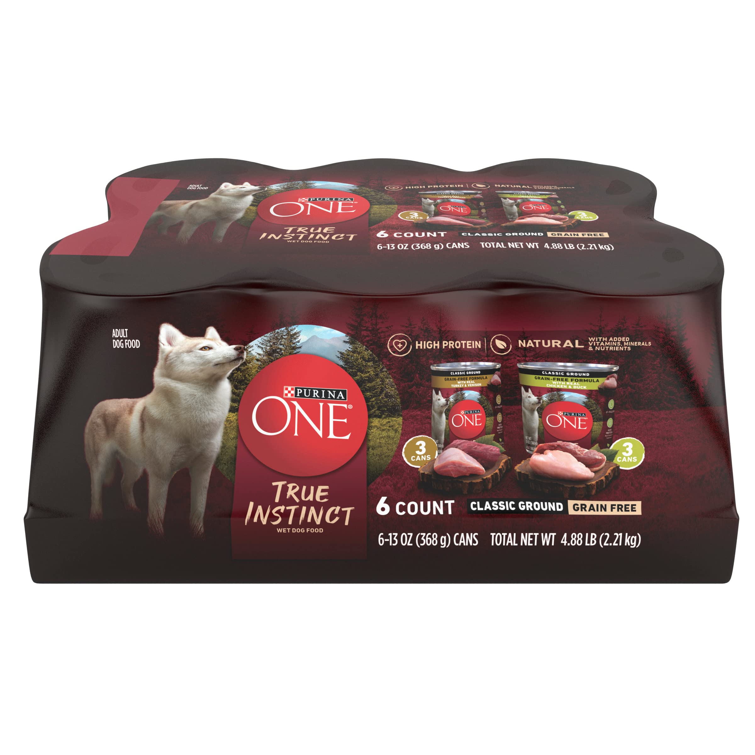 Purina ONE Vrai Instinct Classique Haché poulet – soutien des muscles grâce à une protéine de qualité