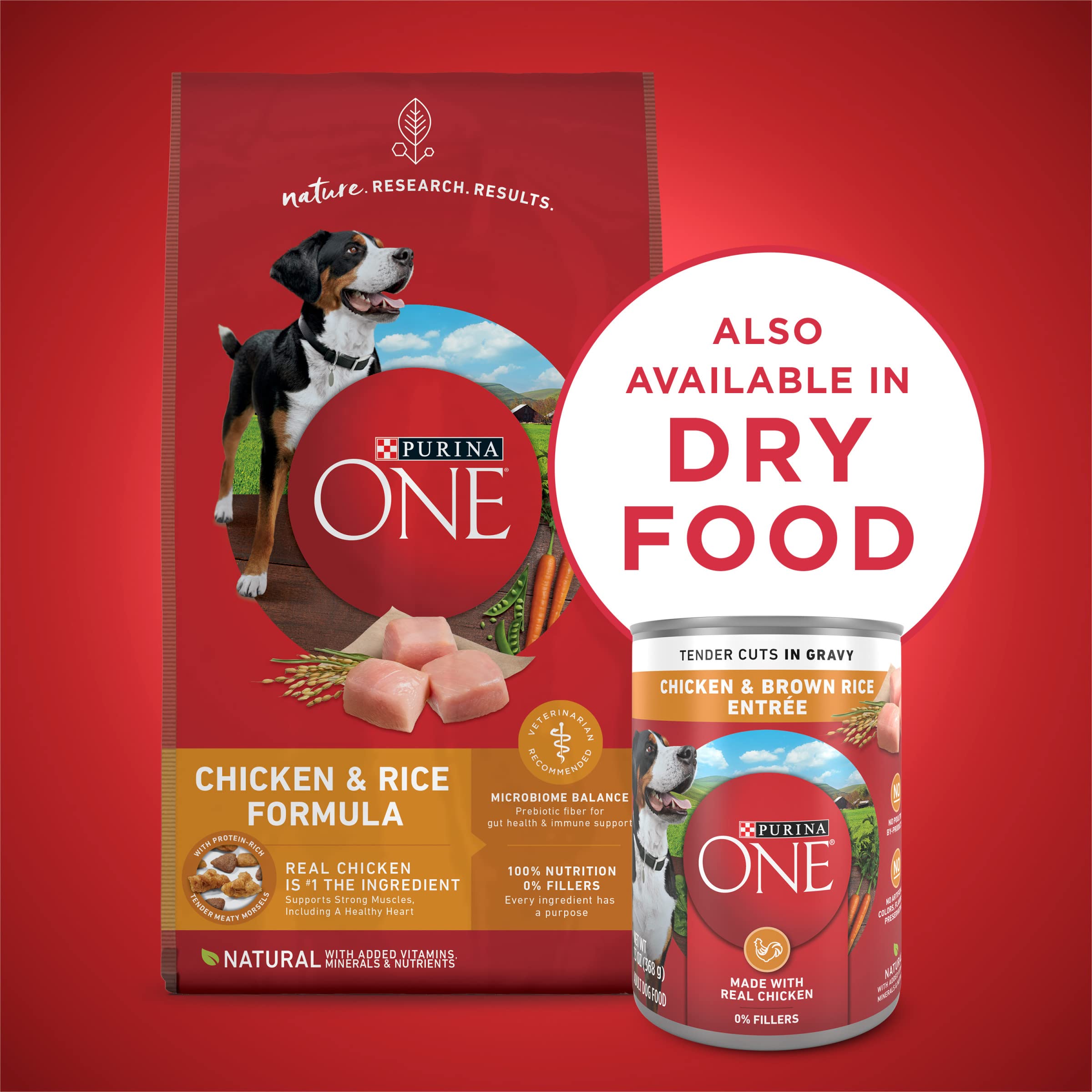 Purina ONE sans additifs inutiles, recette naturelle.