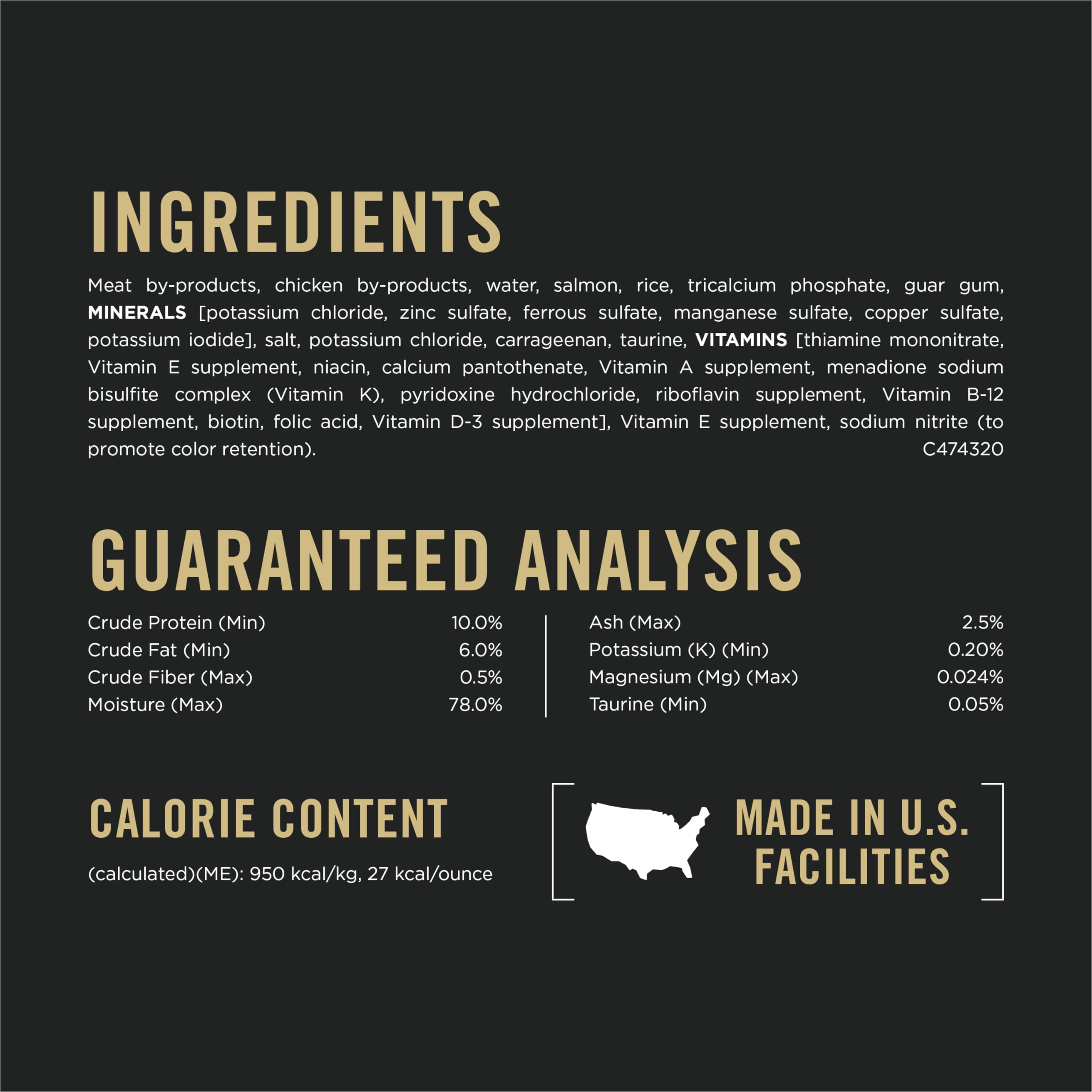 Purina Pro Plan 25 vitamines et taurine, nutrition complète pour le bien‑être.