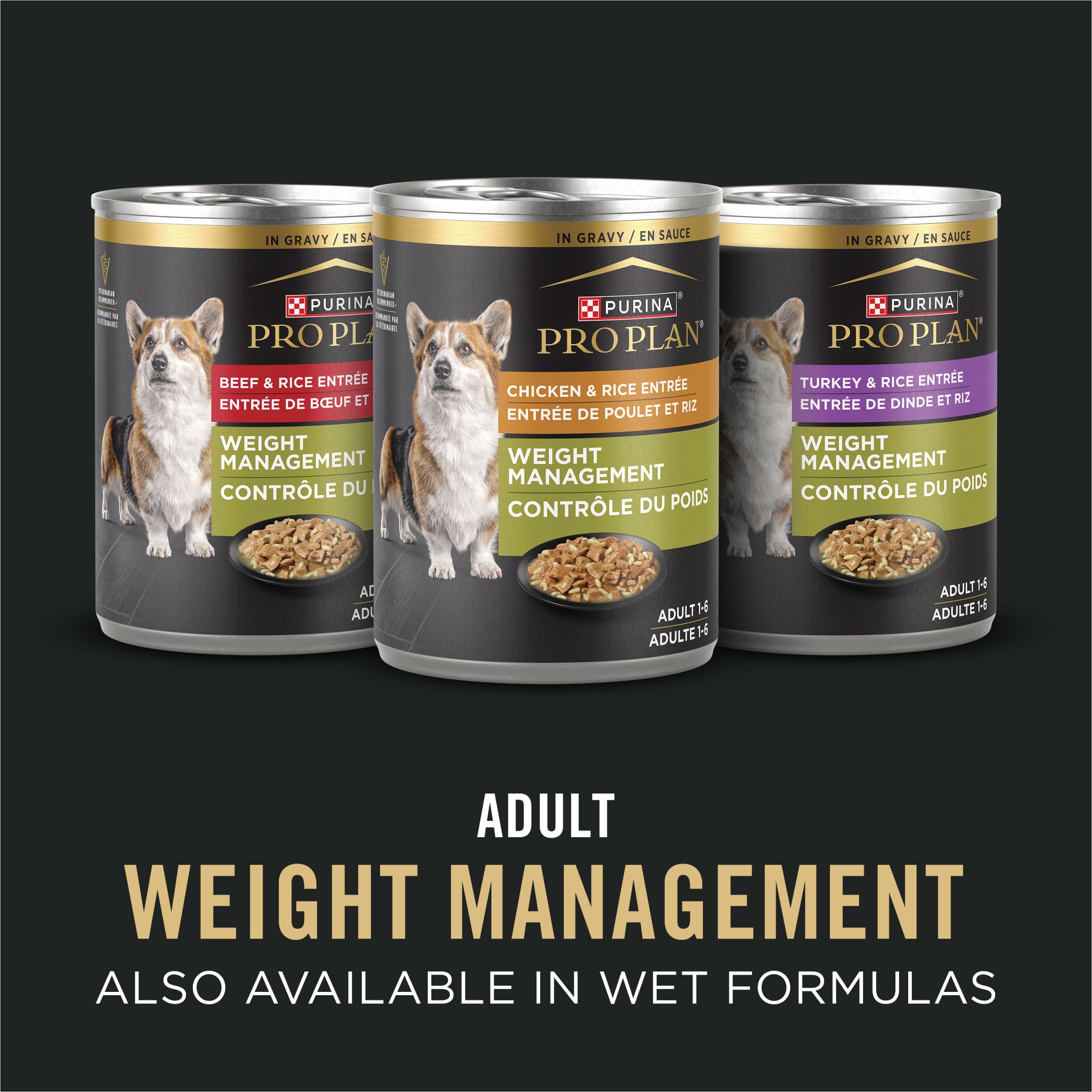 Purina Pro Plan Adulte 7 Plus, contrôle du poids potentiel pour chien.