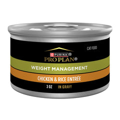 Purina Pro Plan Adulte Poids Gestion, poulet et riz en sauce en jus, aide au maintien de la masse musculaire.