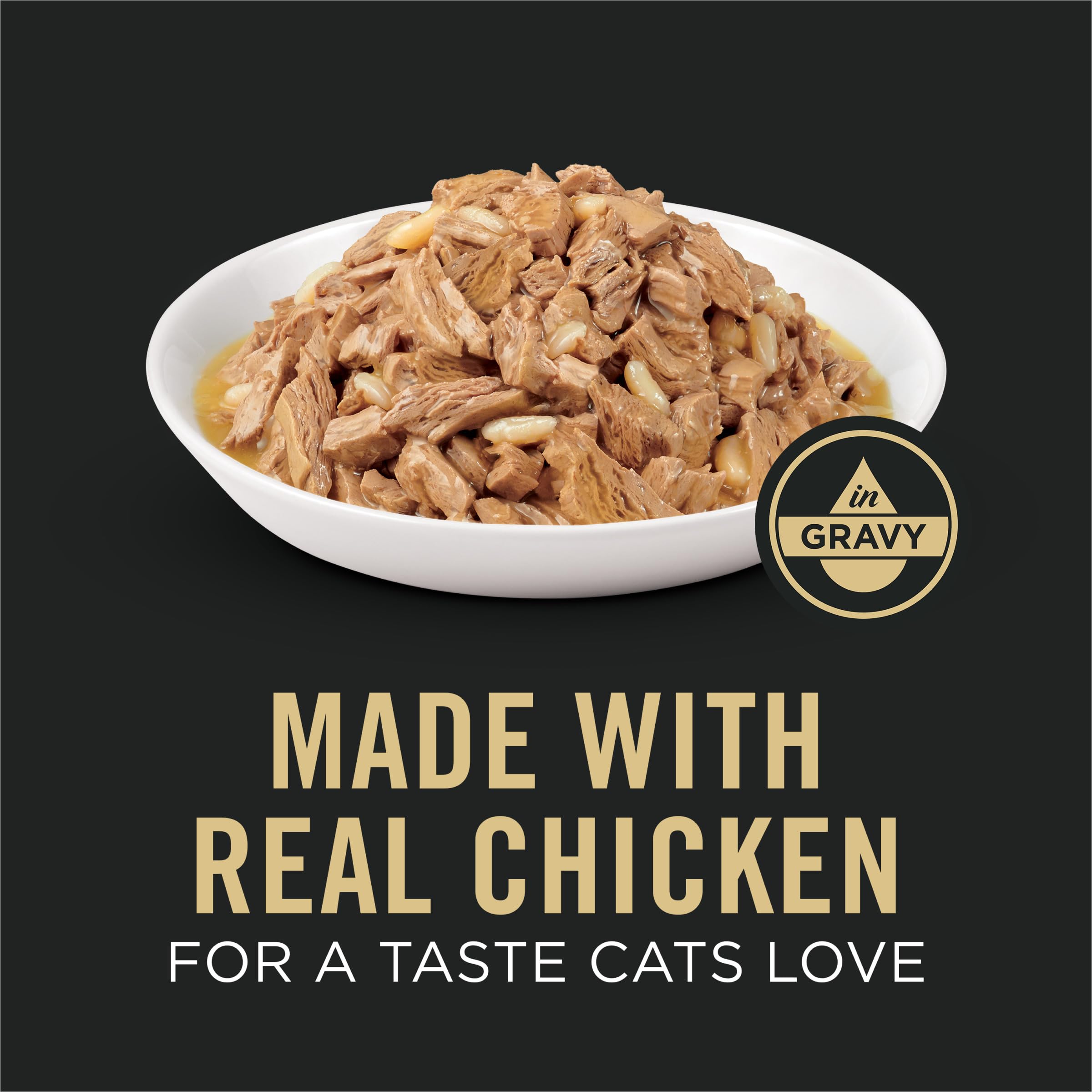 Purina Pro Plan Adulte Poids Gestion, texture en sauce savoureuse pour repas humide.