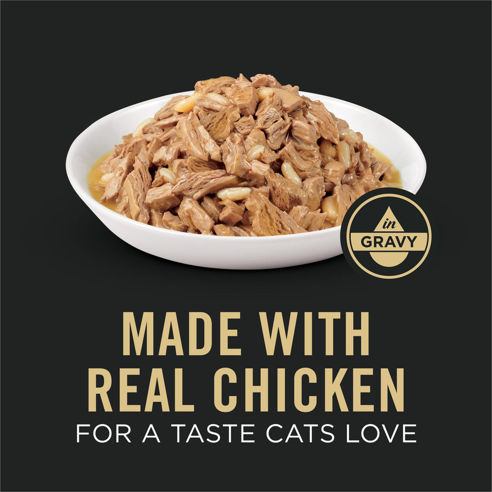 Purina Pro Plan Adulte Poids Gestion, texture en sauce savoureuse pour repas humide.