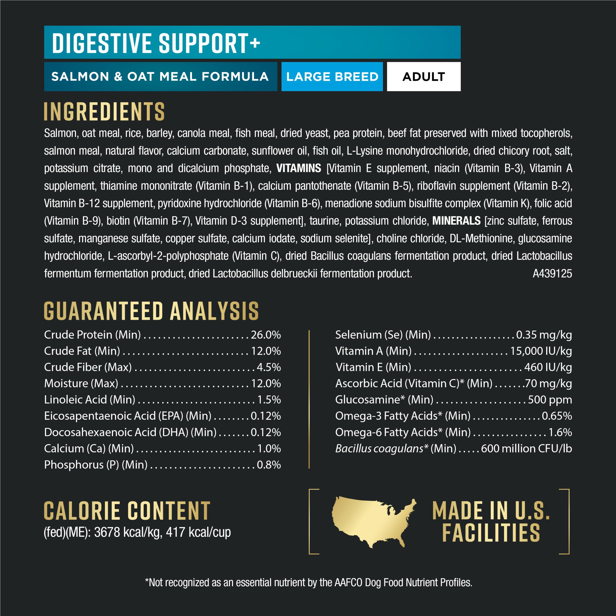 Purina Pro Plan AdvantEDGE recette adaptée pour grandes races.