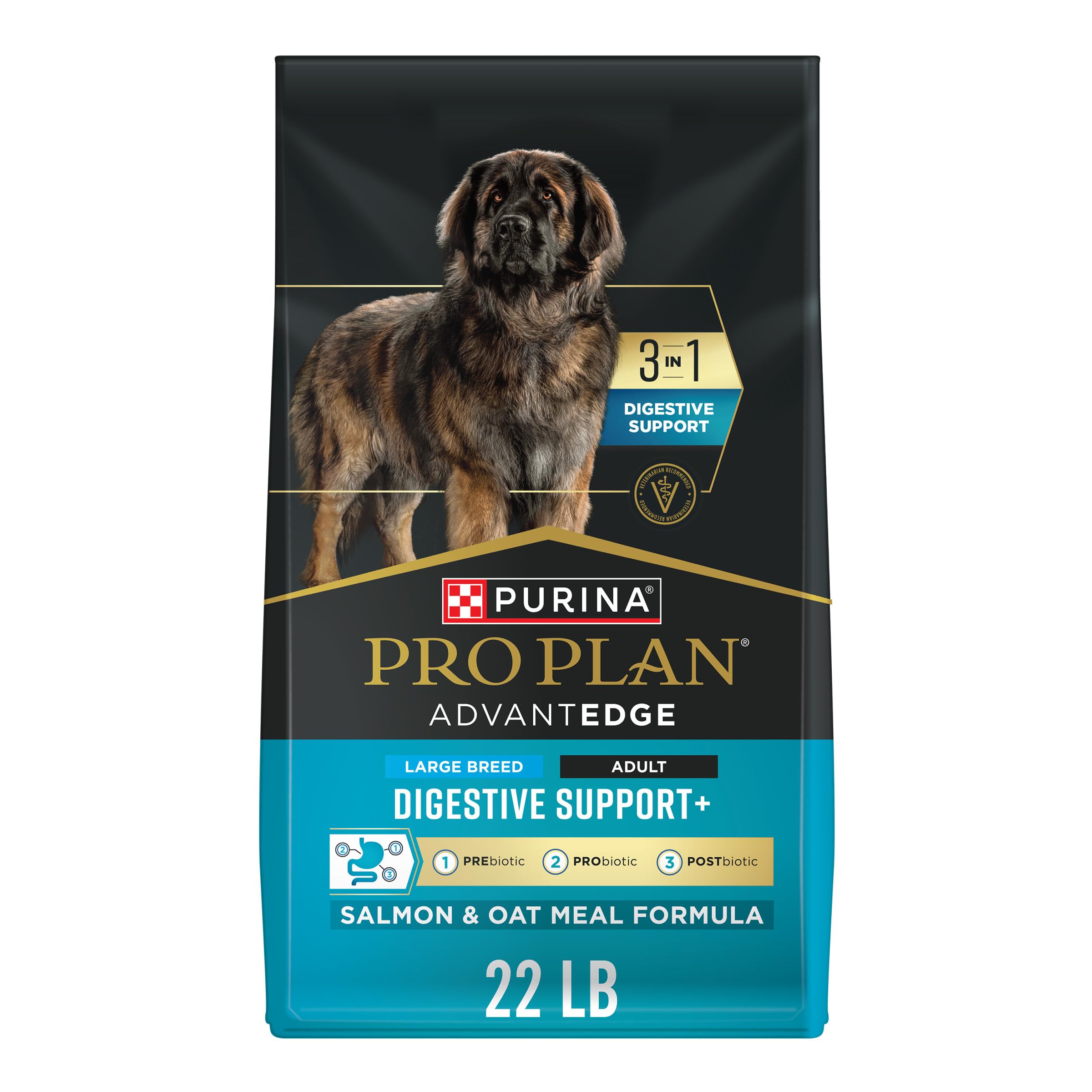 Sac Purina Pro Plan AdvantEDGE Digestive Support pour grand chien saumon et avoine.