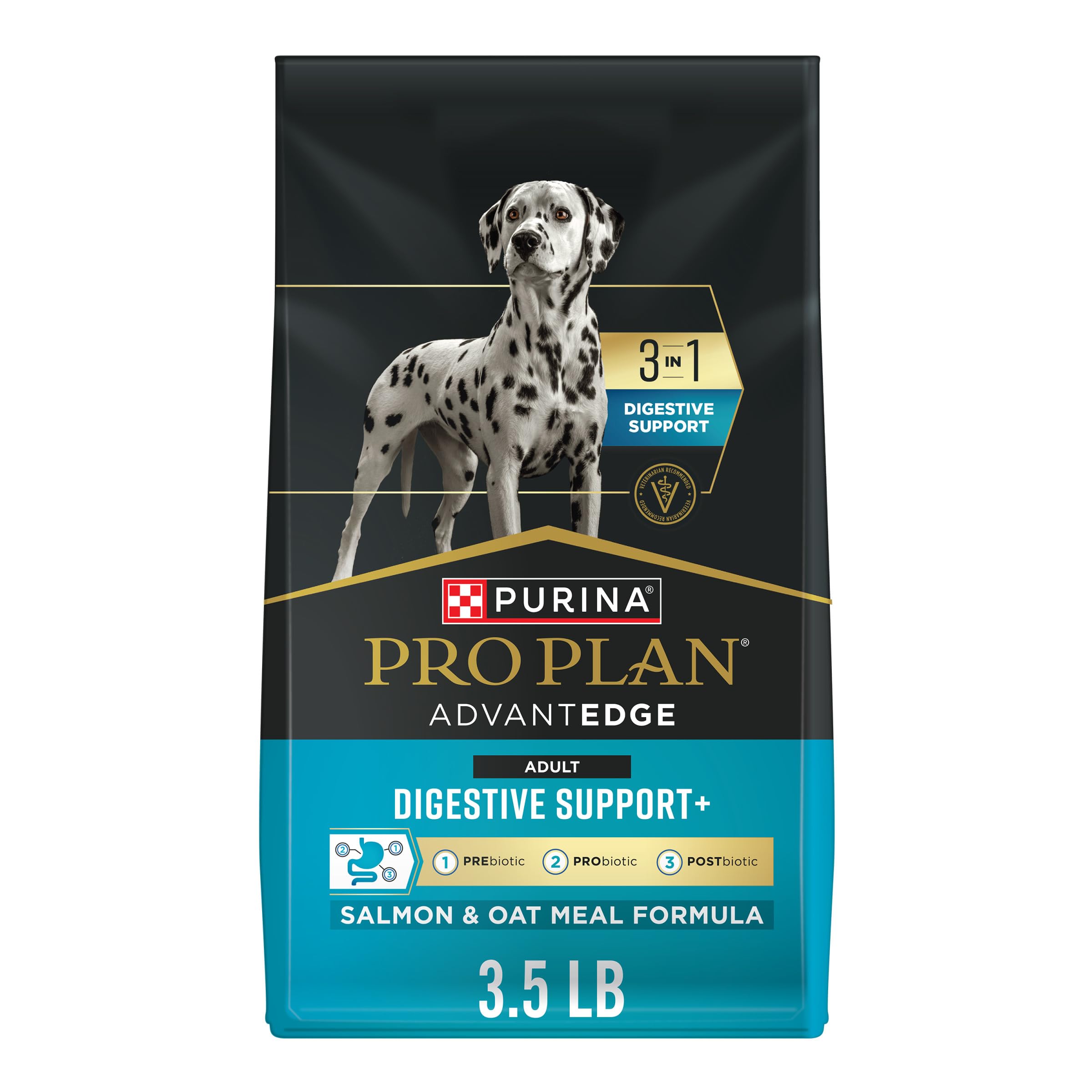 Purina Pro Plan AdvantEDGE Digestive Support saumon premier ingrédient, appétence élevée.