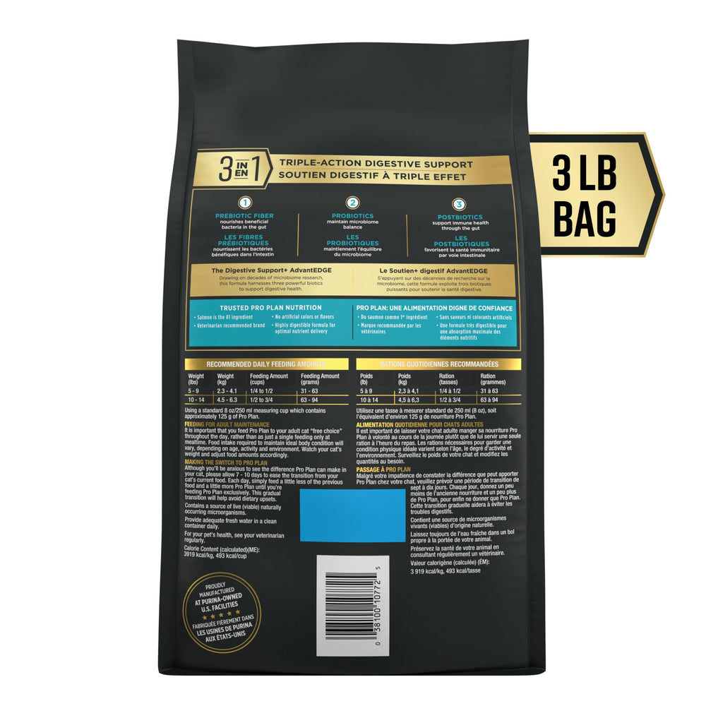 Purina Pro Plan AdvantEDGE premier ingrédient saumon, base nutritionnelle