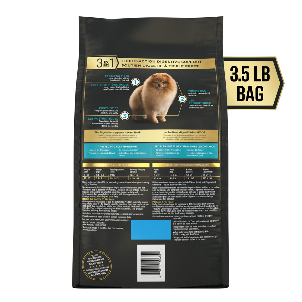 Purina Pro Plan AdvantEDGE probiotiques et postbiotiques, saumon-avoine, sac 3,5 lb