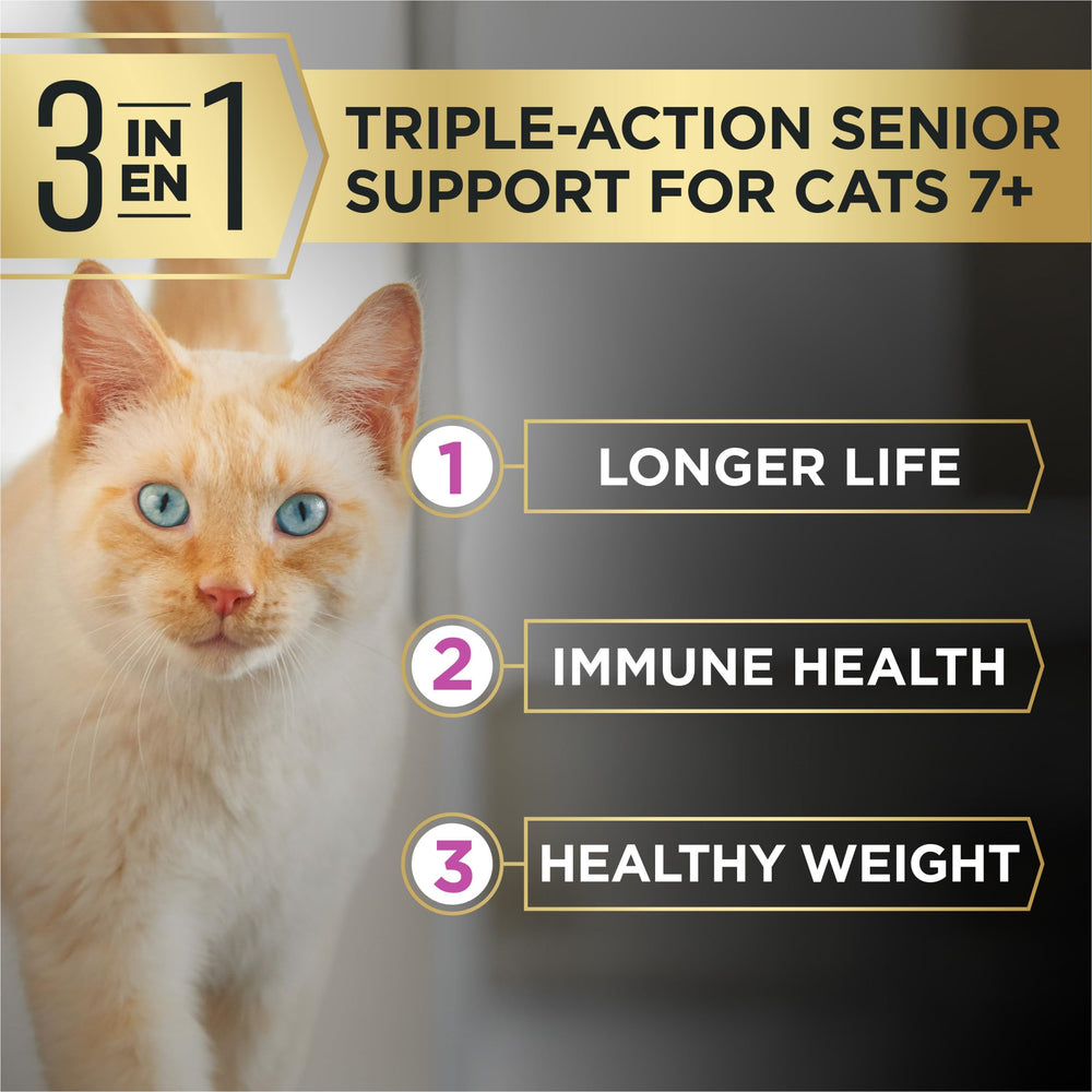 Purina Pro Plan AdvantEDGE Senior premier ingrédient poulet, nutrition de qualité.