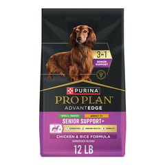 Purina Pro Plan AdvantEDGE Senior Support Plus pour petite race, croquettes poulet et riz, soutien sénior