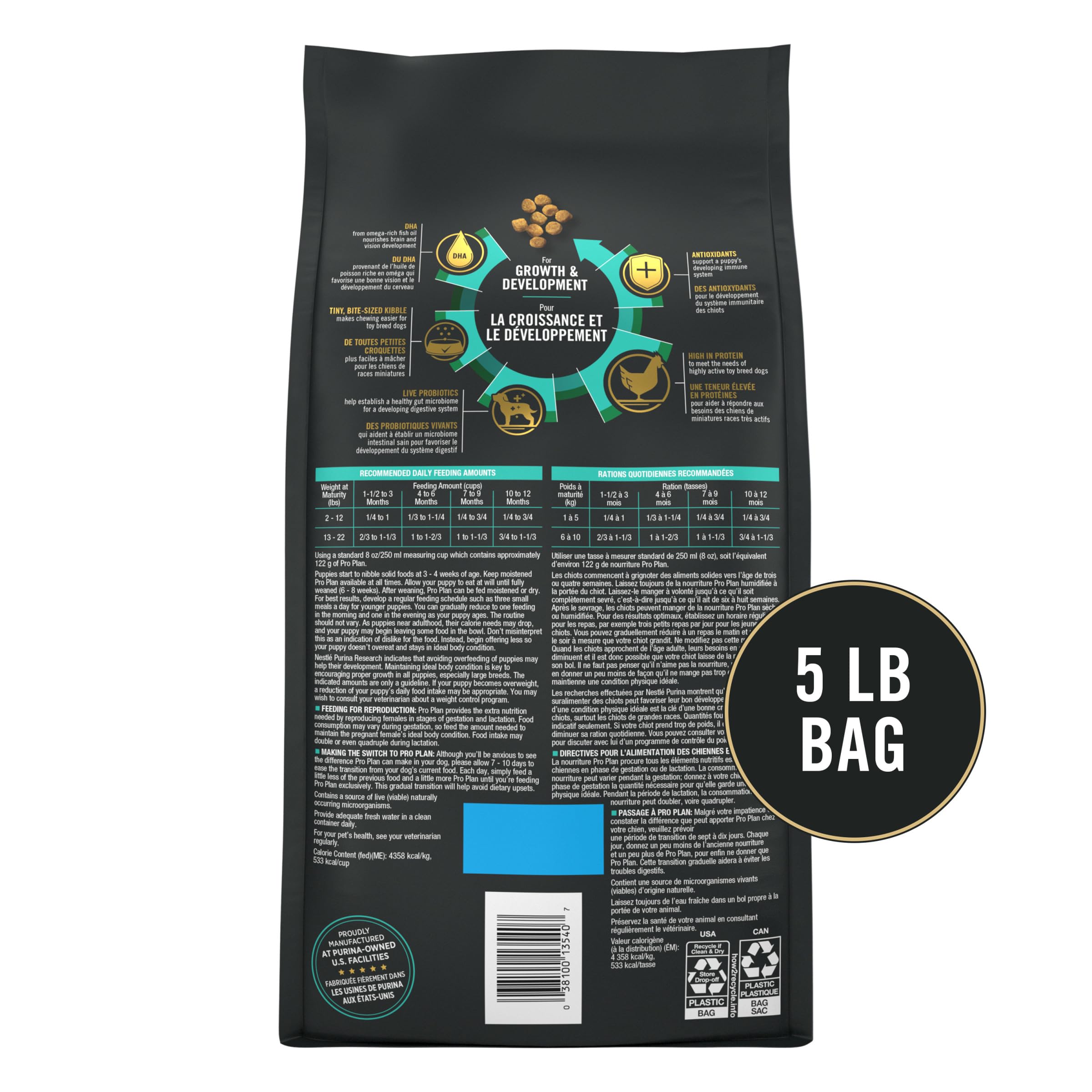 Purina Pro Plan alimentation-chiot-taille-miniature convient à la petite race active.