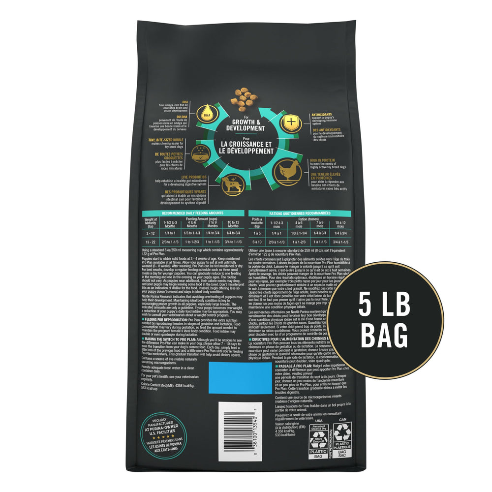 Purina Pro Plan alimentation-chiot-taille-miniature convient à la petite race active.